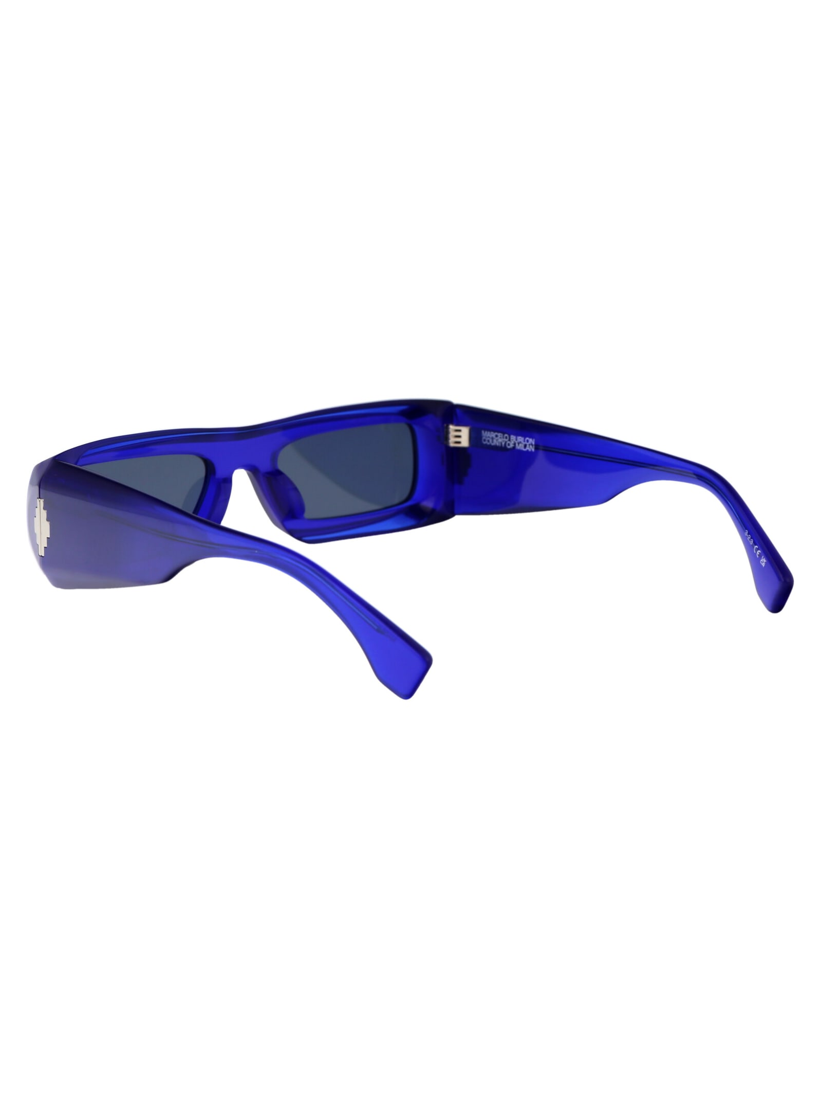 Shop Marcelo Burlon County Of Milan Maqui Sunglasses In 4545 Blue