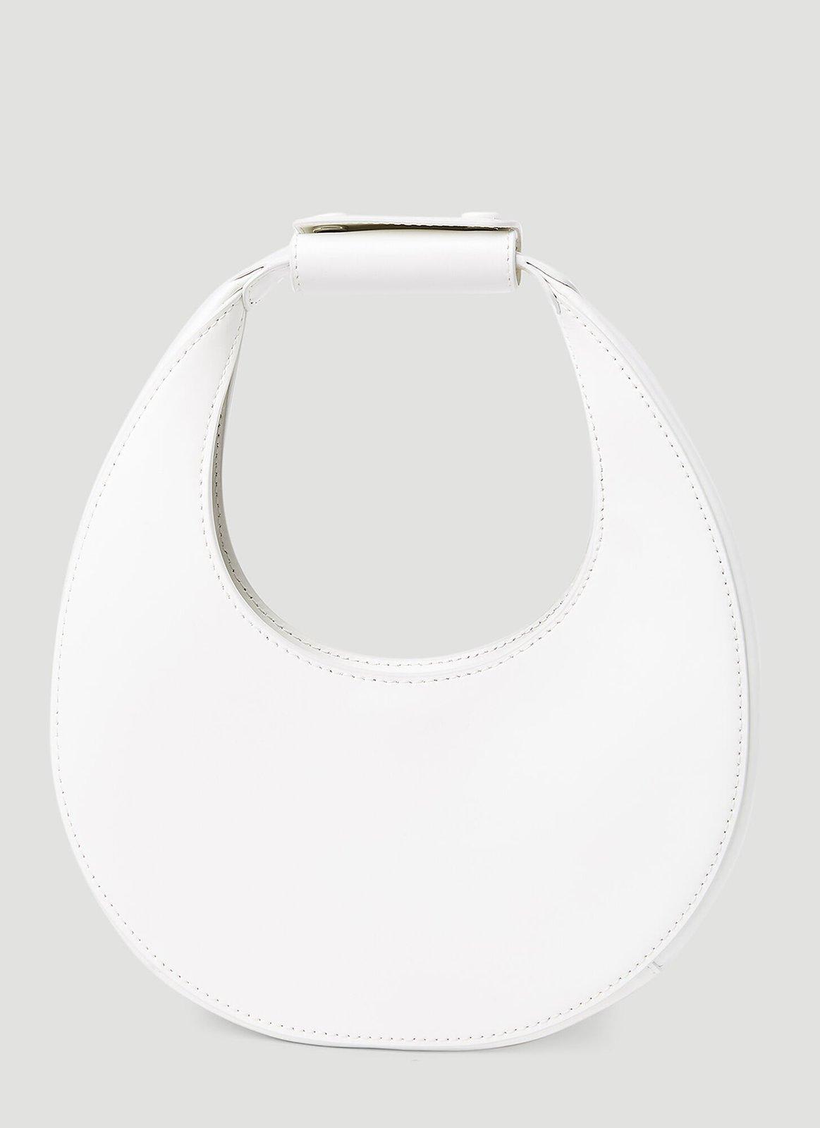 Staud Moon Mini Top Handle Bag In White