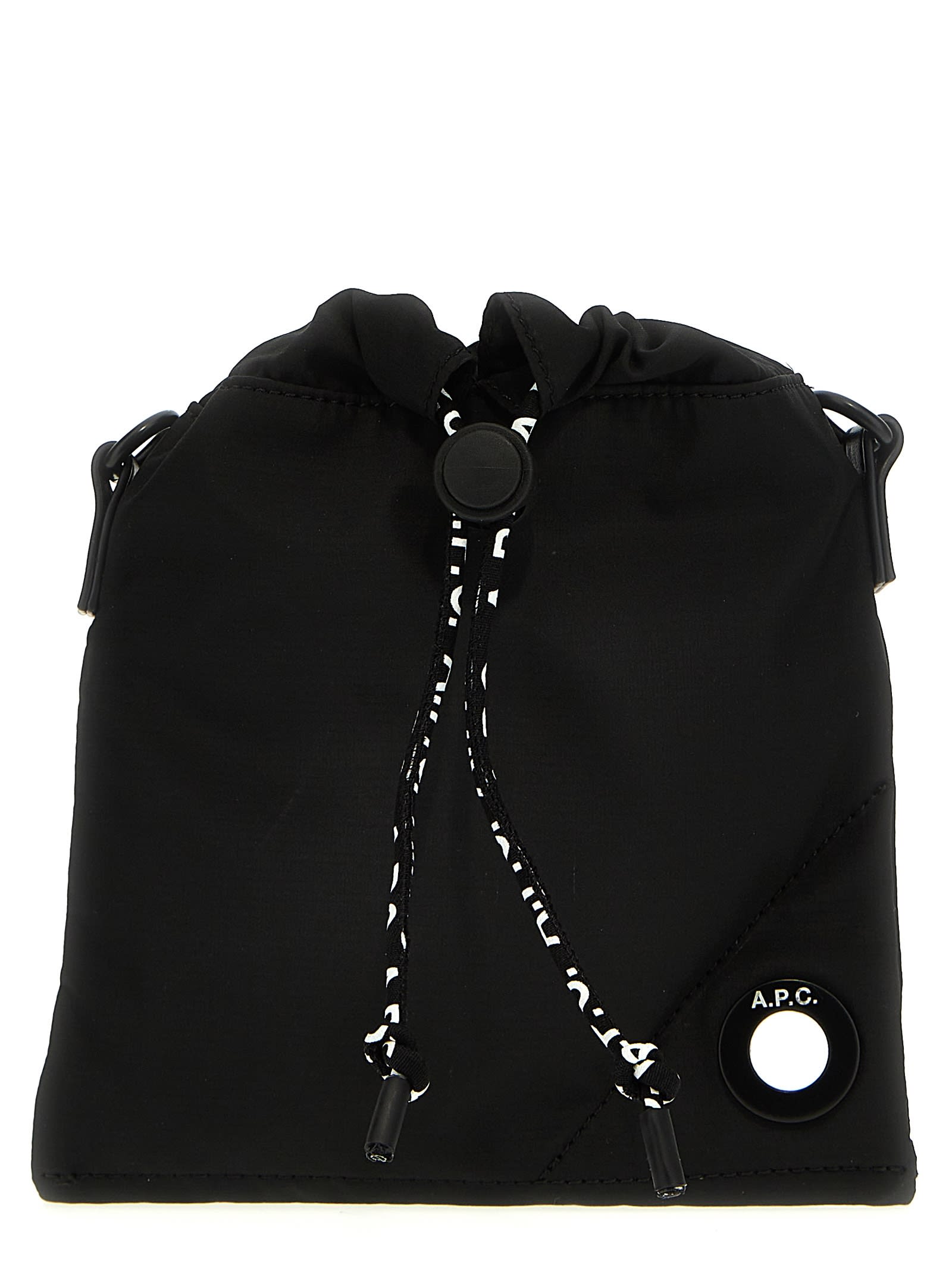 Shop Apc Reset Neck Pouch Crossbody Bag In Black