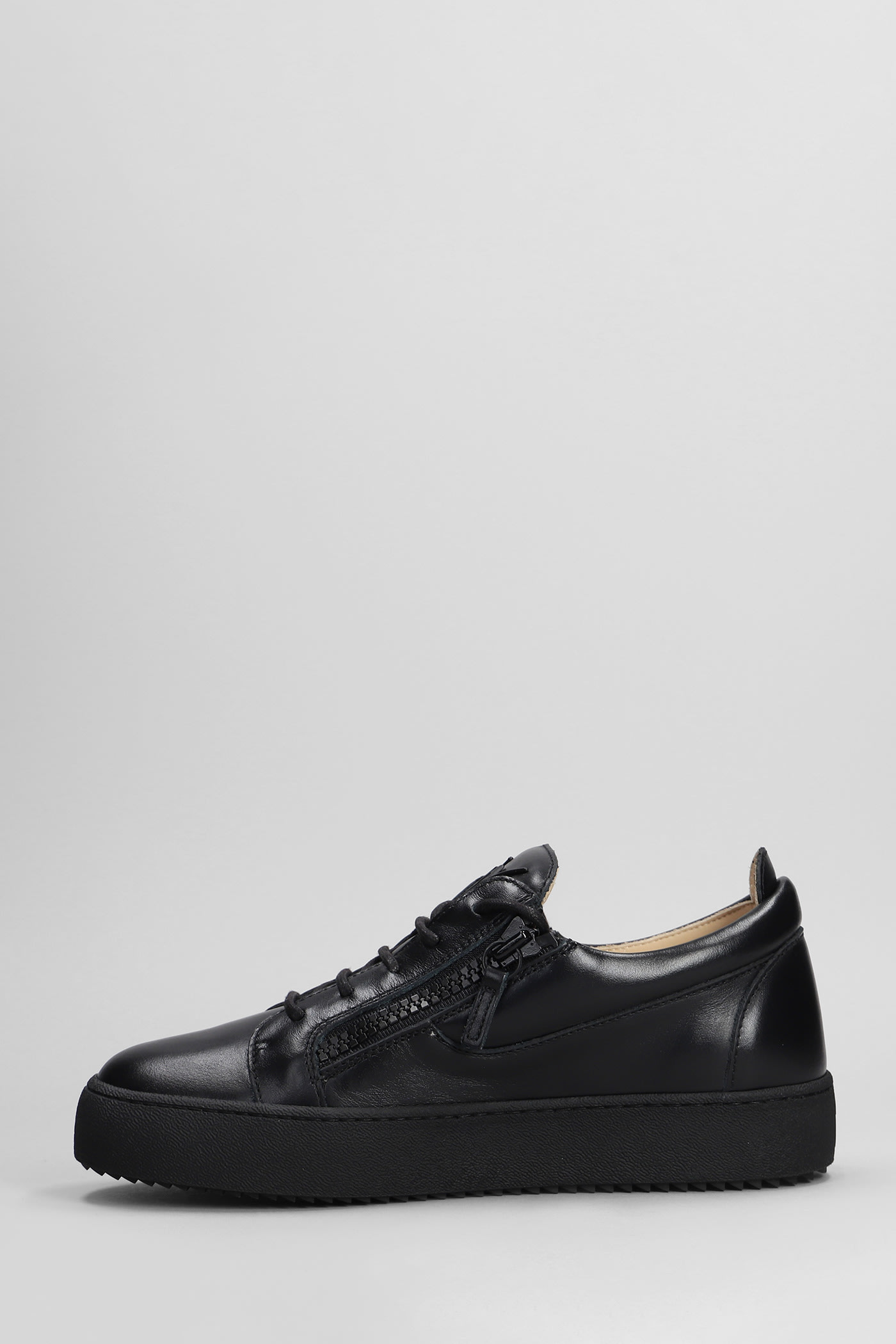 Shop Giuseppe Zanotti Frankie Sneakers In Black Leather