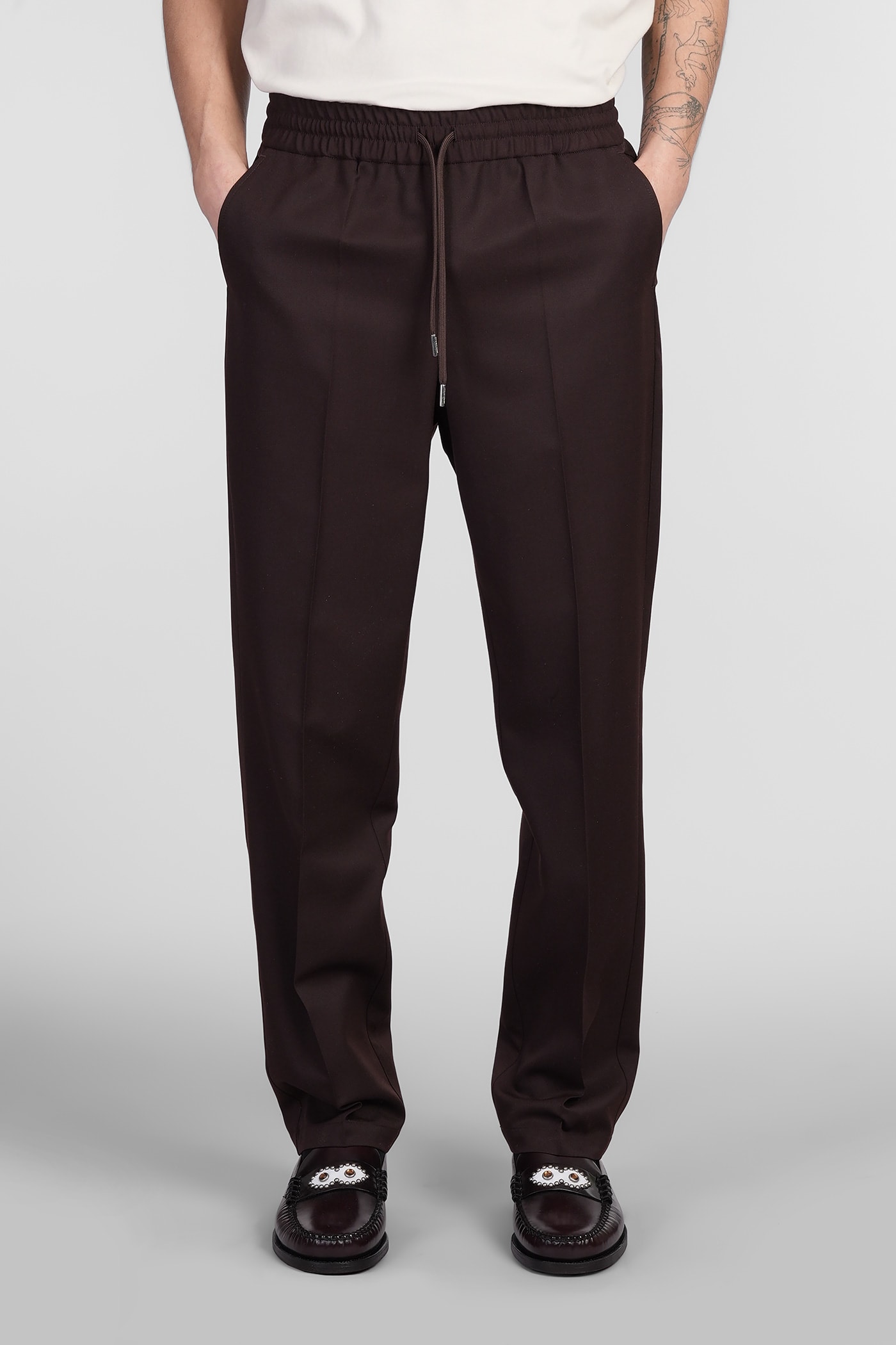 Pants In Brown Polyester