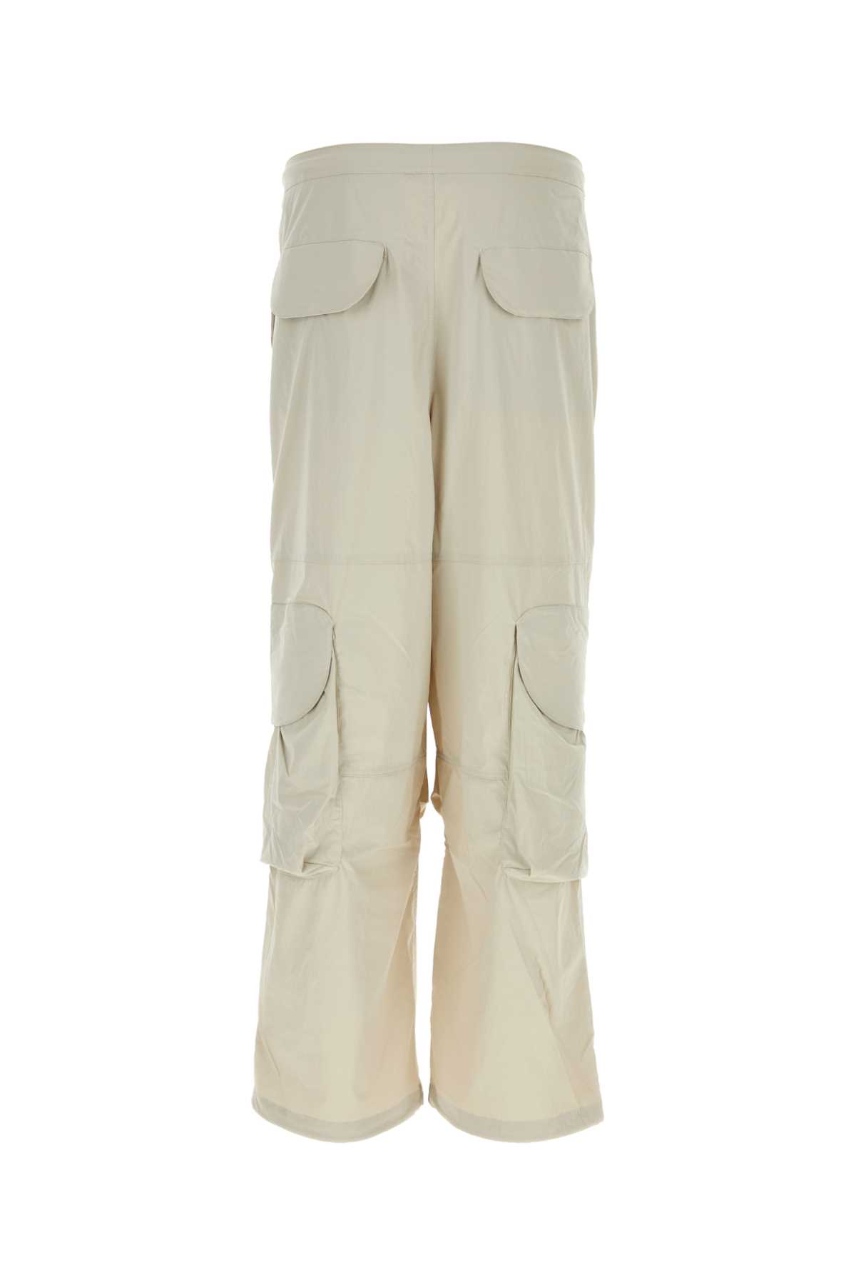 Shop Entire Studios Chalk Cotton Cargo Pant In Paper