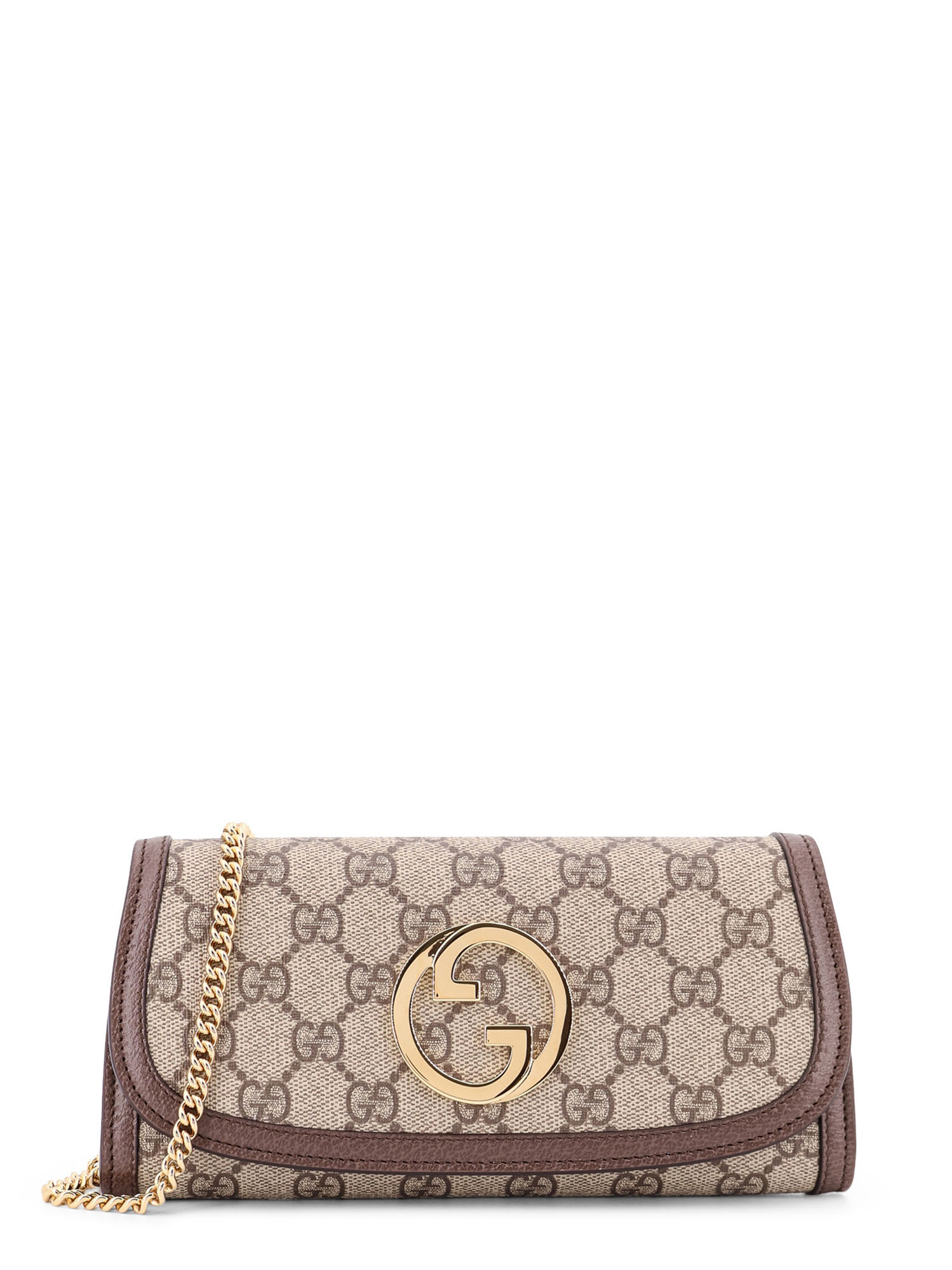 Gucci Blondie Gg Supreme Fabric And Leather Shoulder Bag