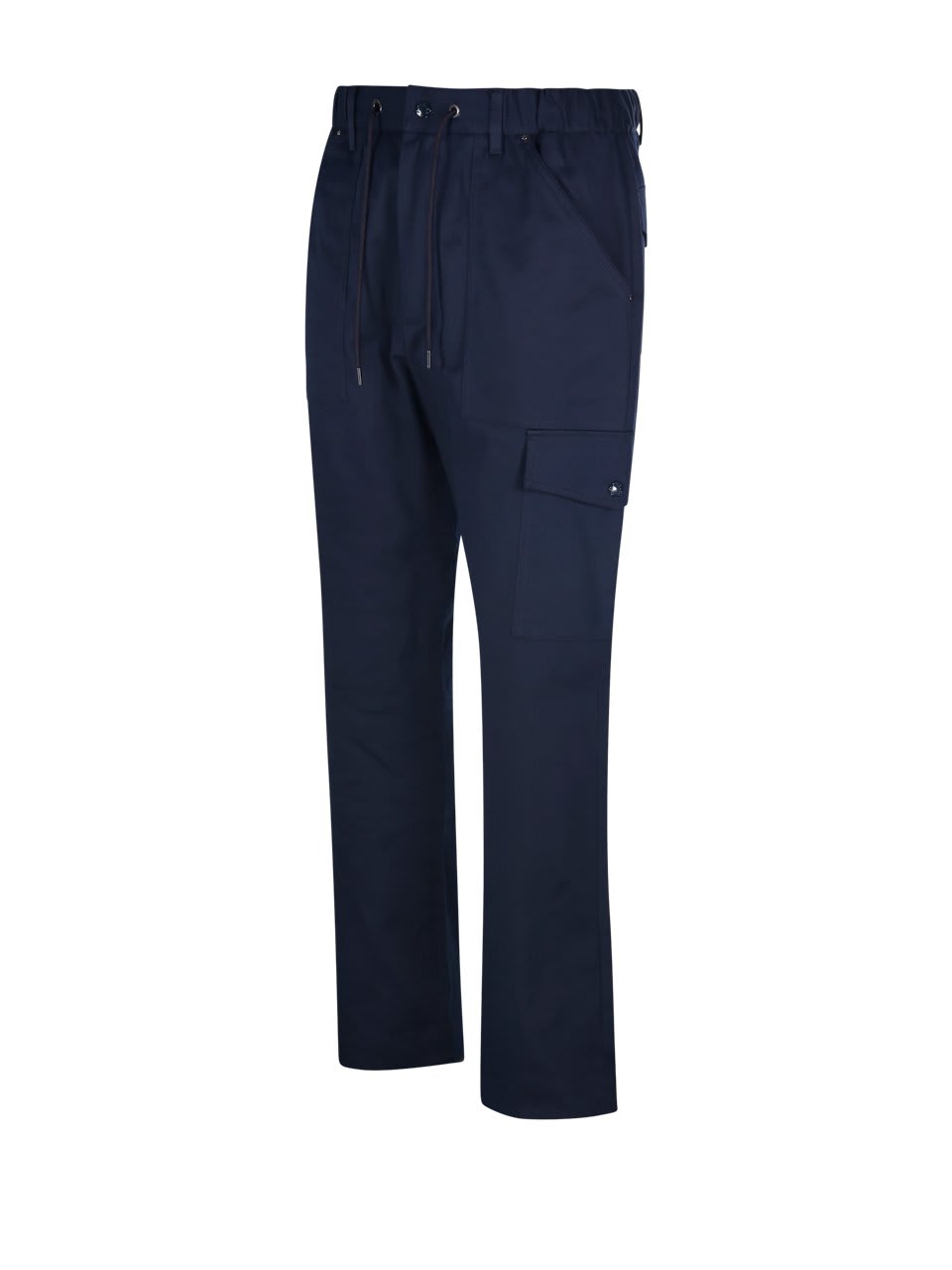 Shop Moncler Straight-leg Trousers In Blue