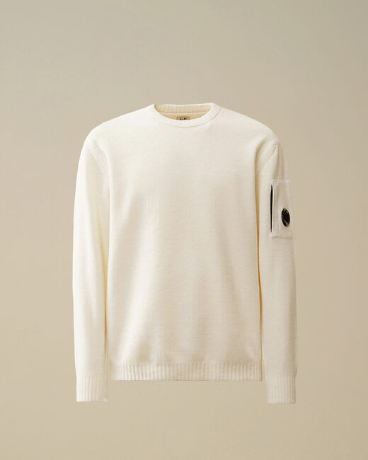 Shop C.p. Company Sweater In Bianco