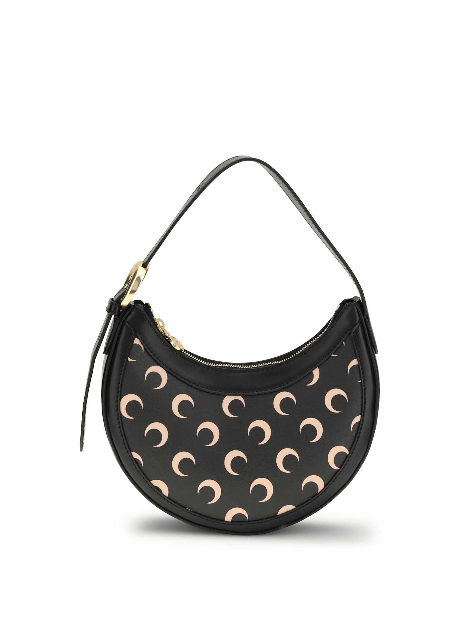 Marine Serre Moon Mini Shoulder Bag In Black