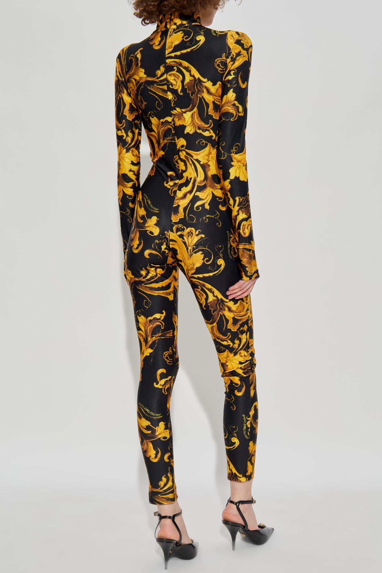 Versace Jeans Couture Fitted Jumpsuit In Multi