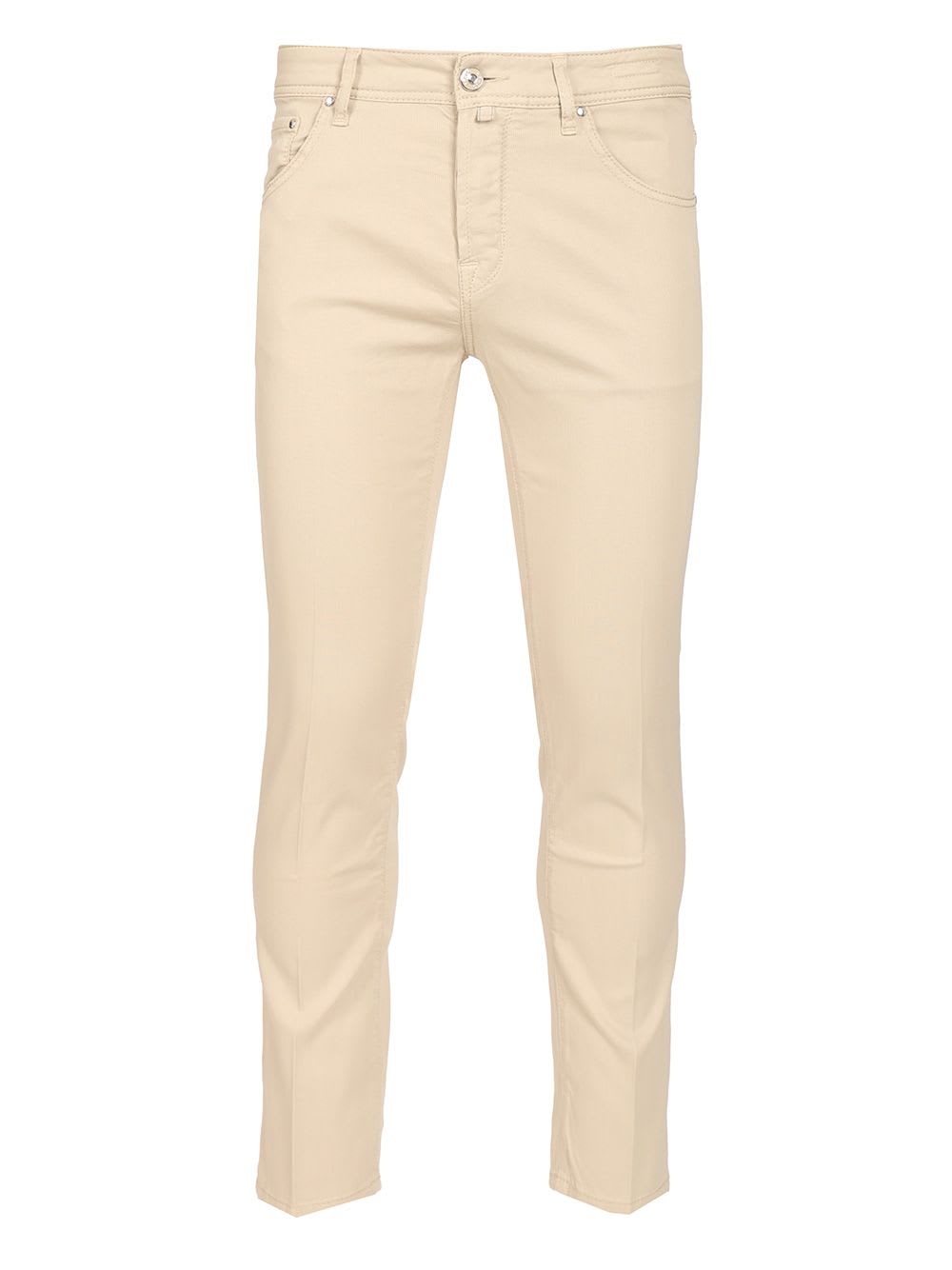 Jacob Cohen Scott Slim Fit Carrot Trousers In Neutral