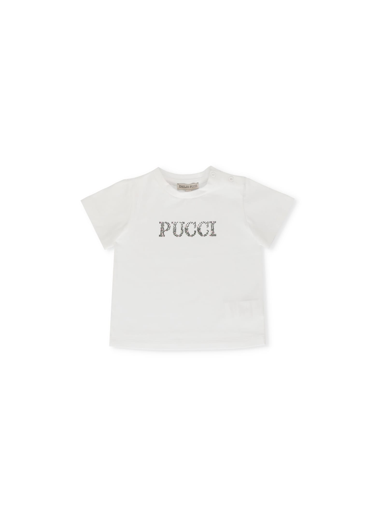 Emilio Pucci T-shirt With Rhinestones