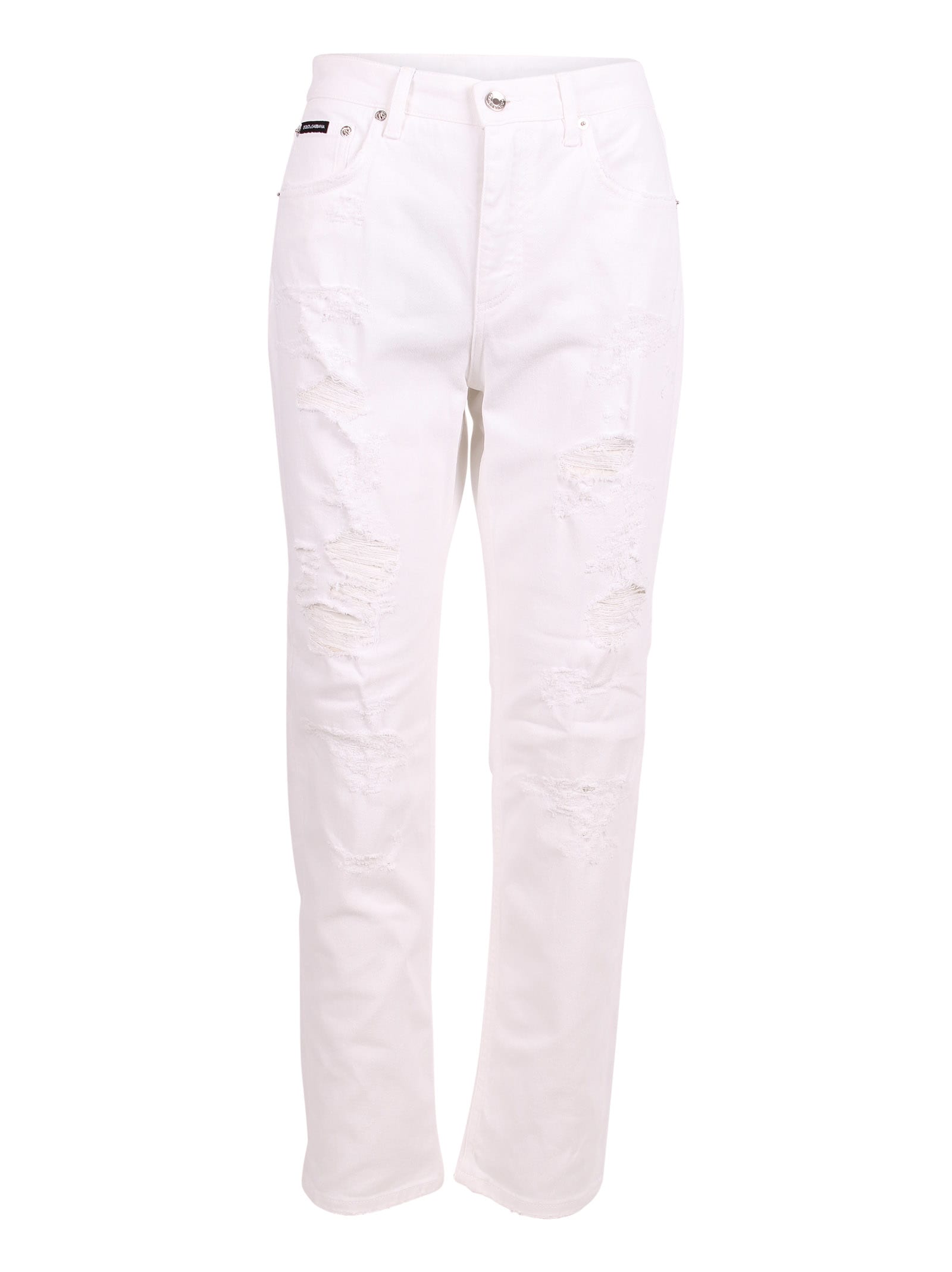 Dolce & Gabbana Low-waisted 5-pocket Cotton Jeans