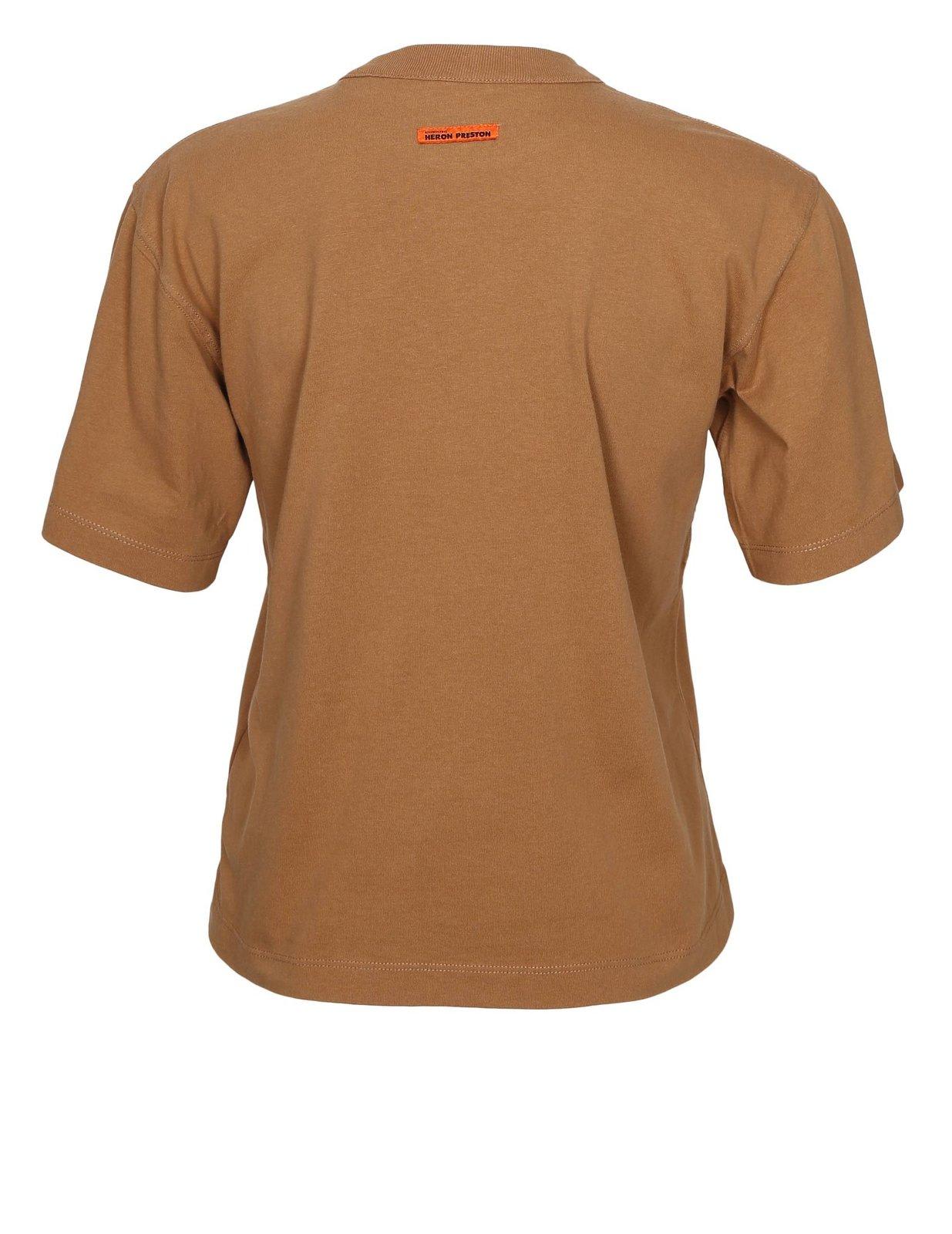 Heron Preston T-shirt With Round Neck And Short Sleeves