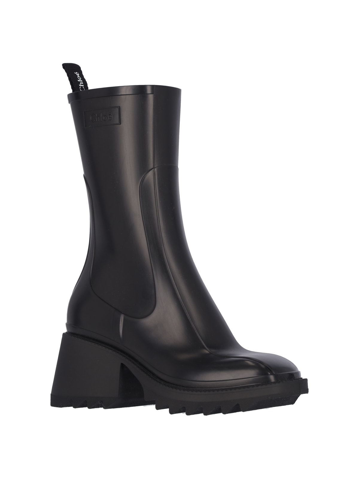 Shop Chloé Betty Wellies In Black