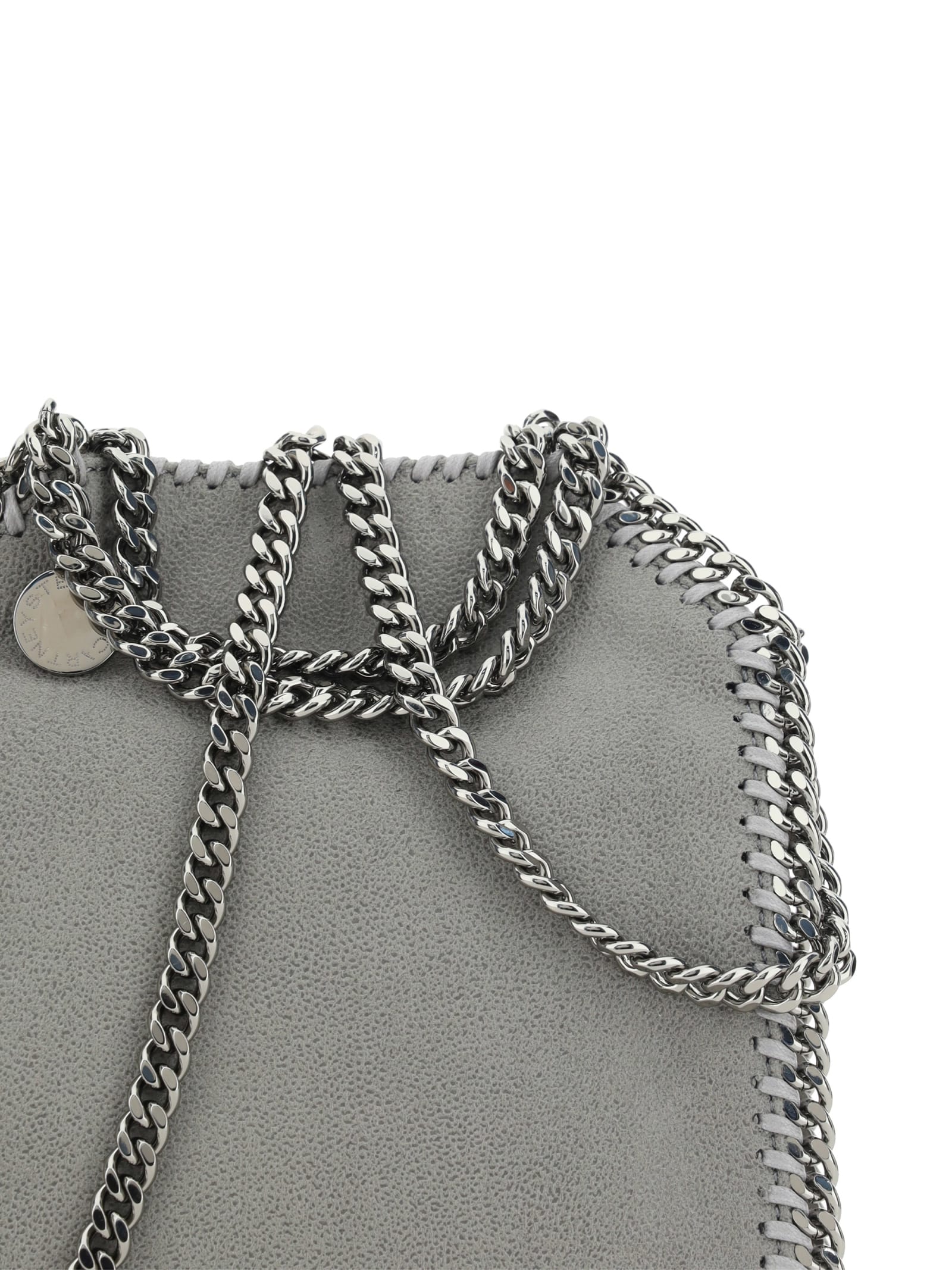 Shop Stella Mccartney Tiny Eco Shaggy Deer Tote In Grey