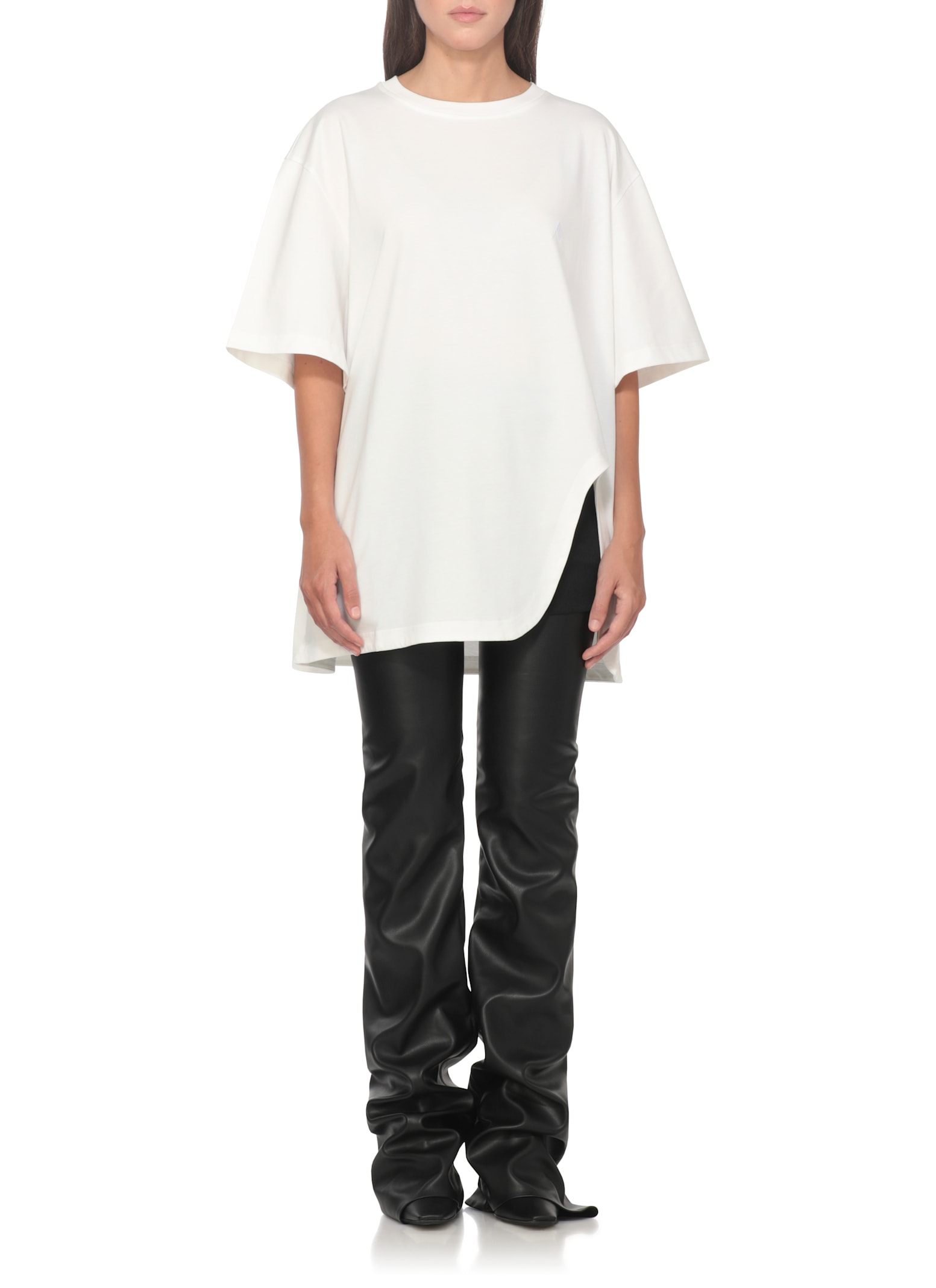 Attico Short Sleeved T-shirt In White