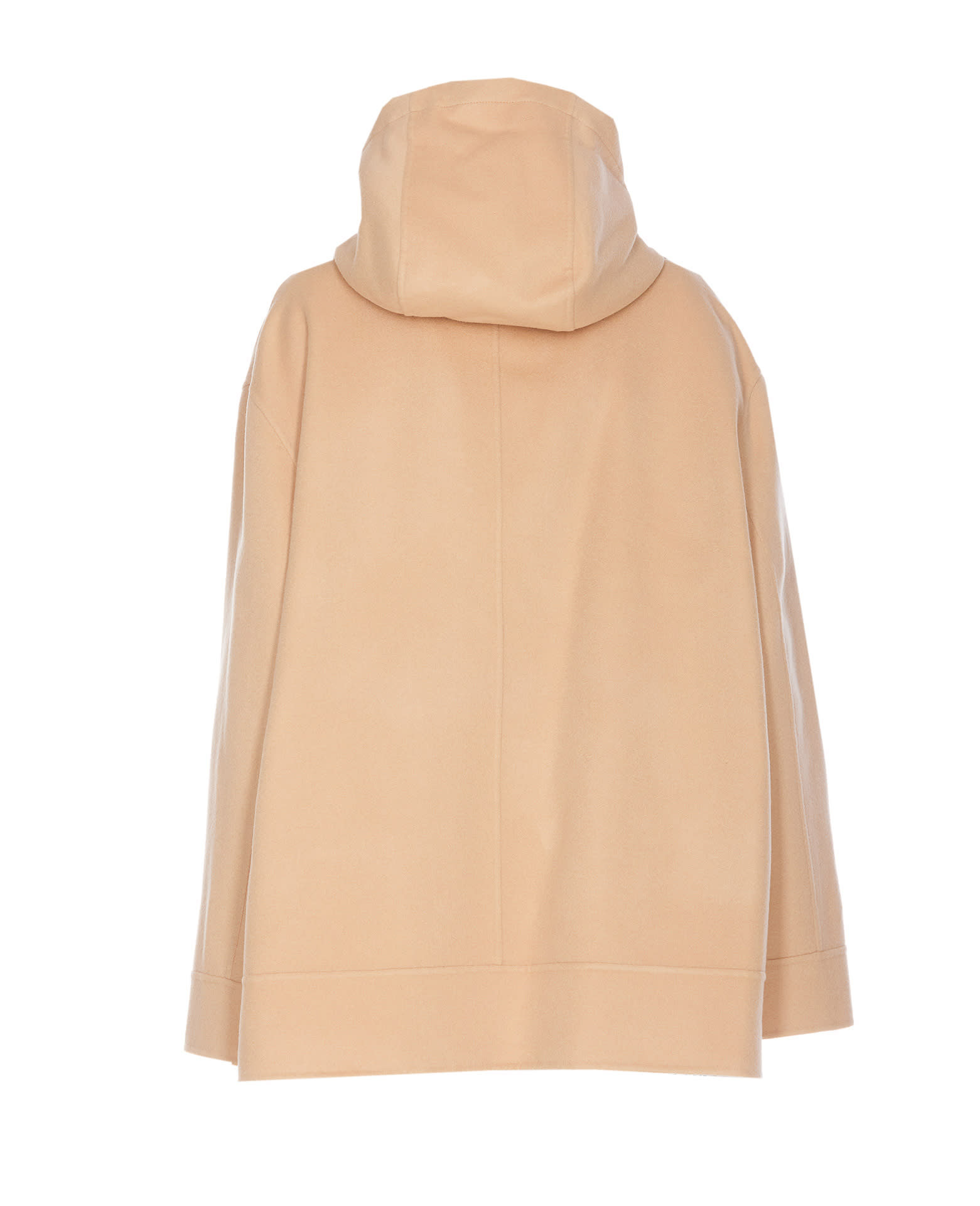 Shop Marni Parka In Cashmere Wool With  Topper In Beige