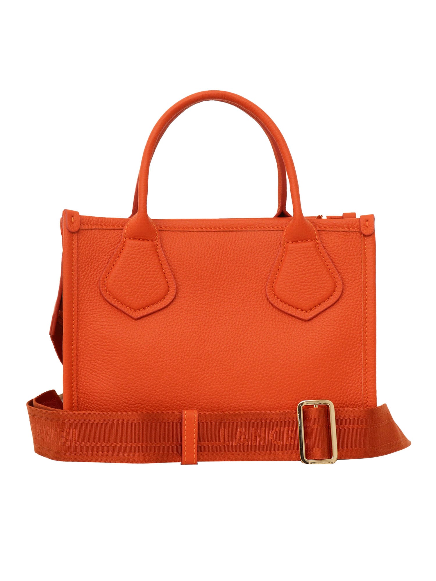 Shop Lancel Zipped Bag S In Orange