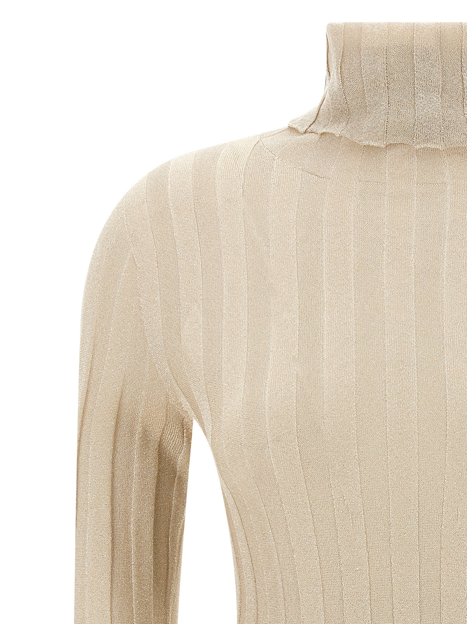 Fabiana Filippi Lurex Sweater Sweaters And Cardigans Gold In Multi