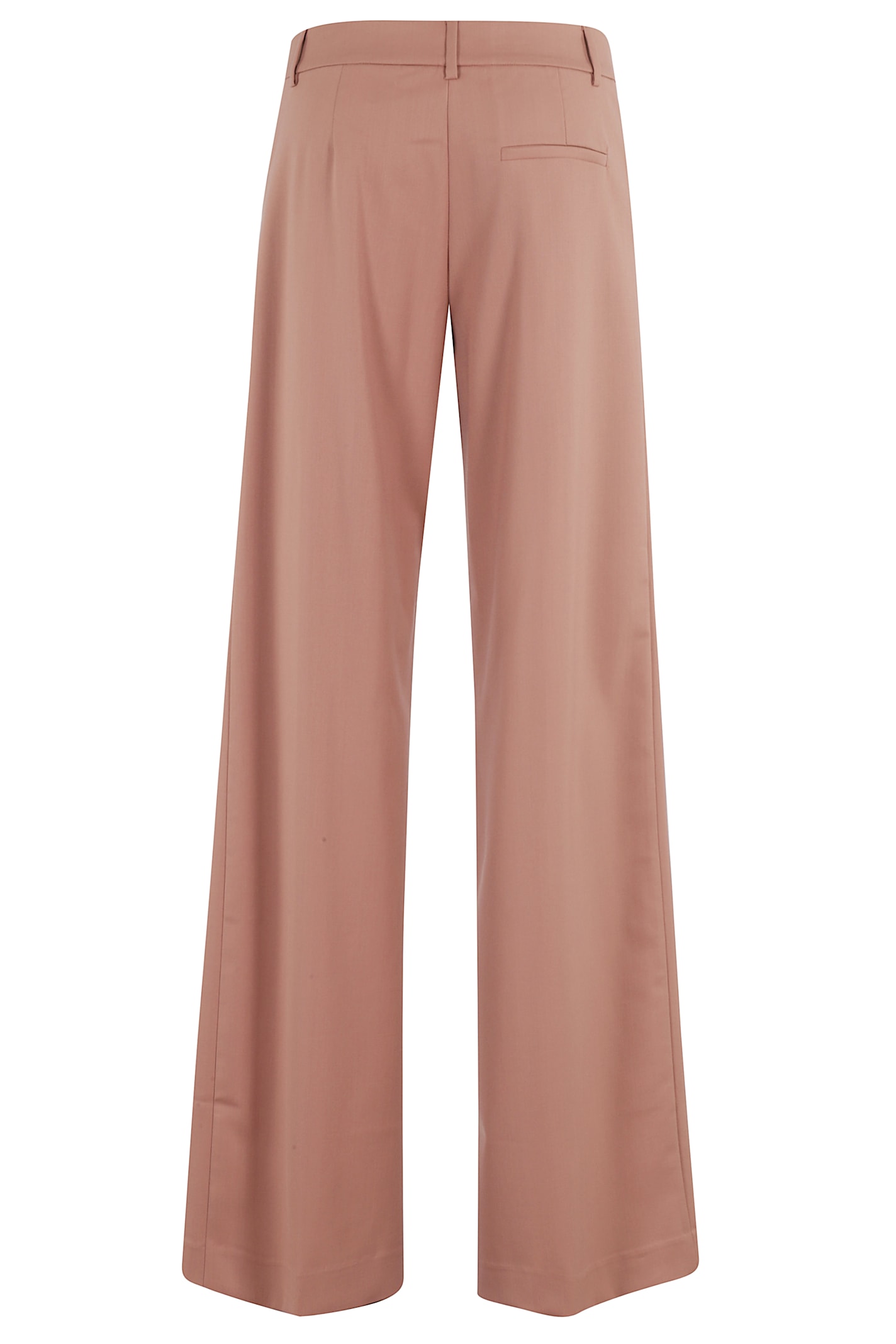 The Andamane Wide-leg Trousers With Front Pleats And Belt Loops In Dark Fard