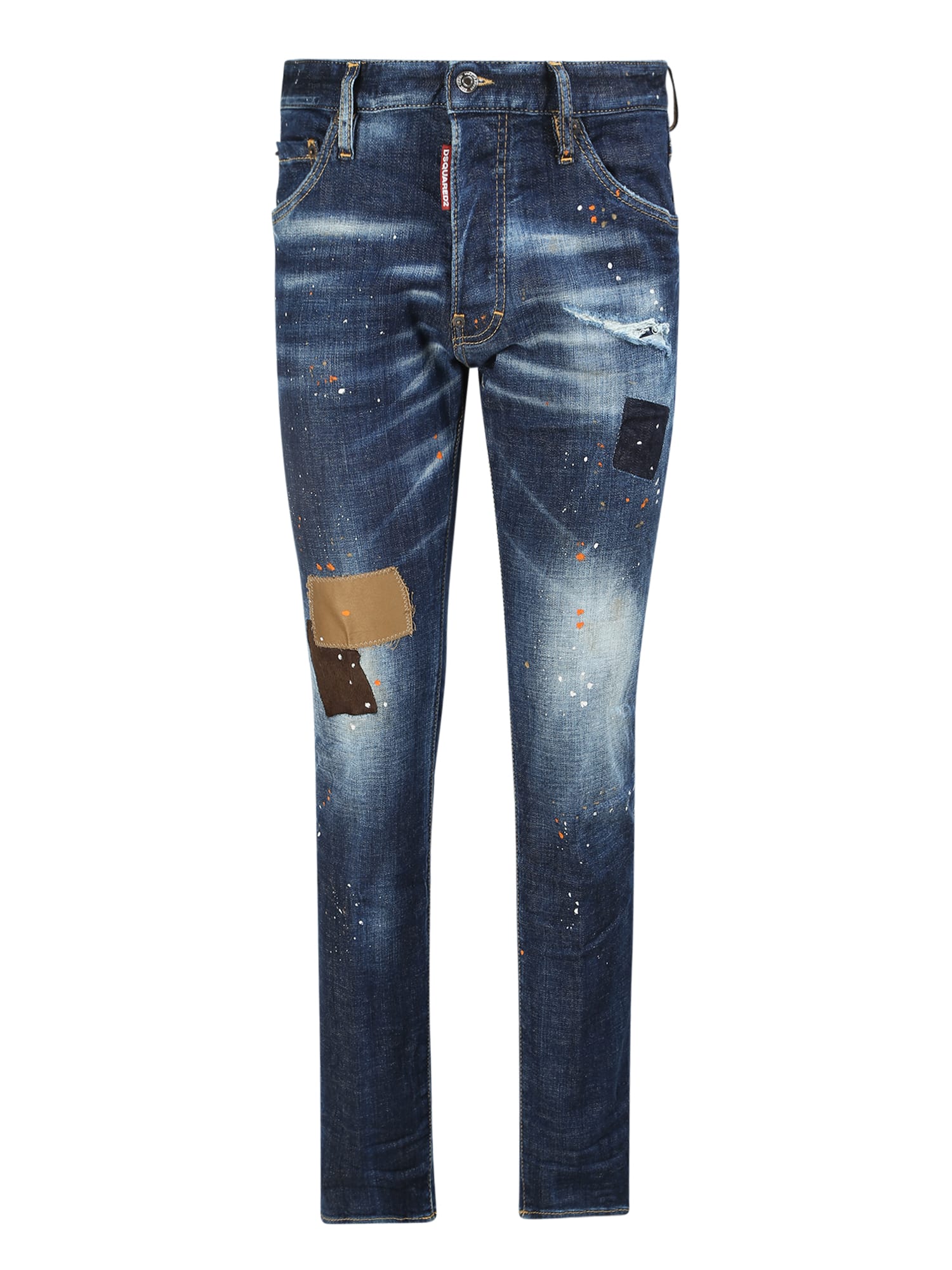 This Jeans By Dsquared2 Features A Paint-splatter Effect, Making It A Carefree And Suitable Garment For Every Day