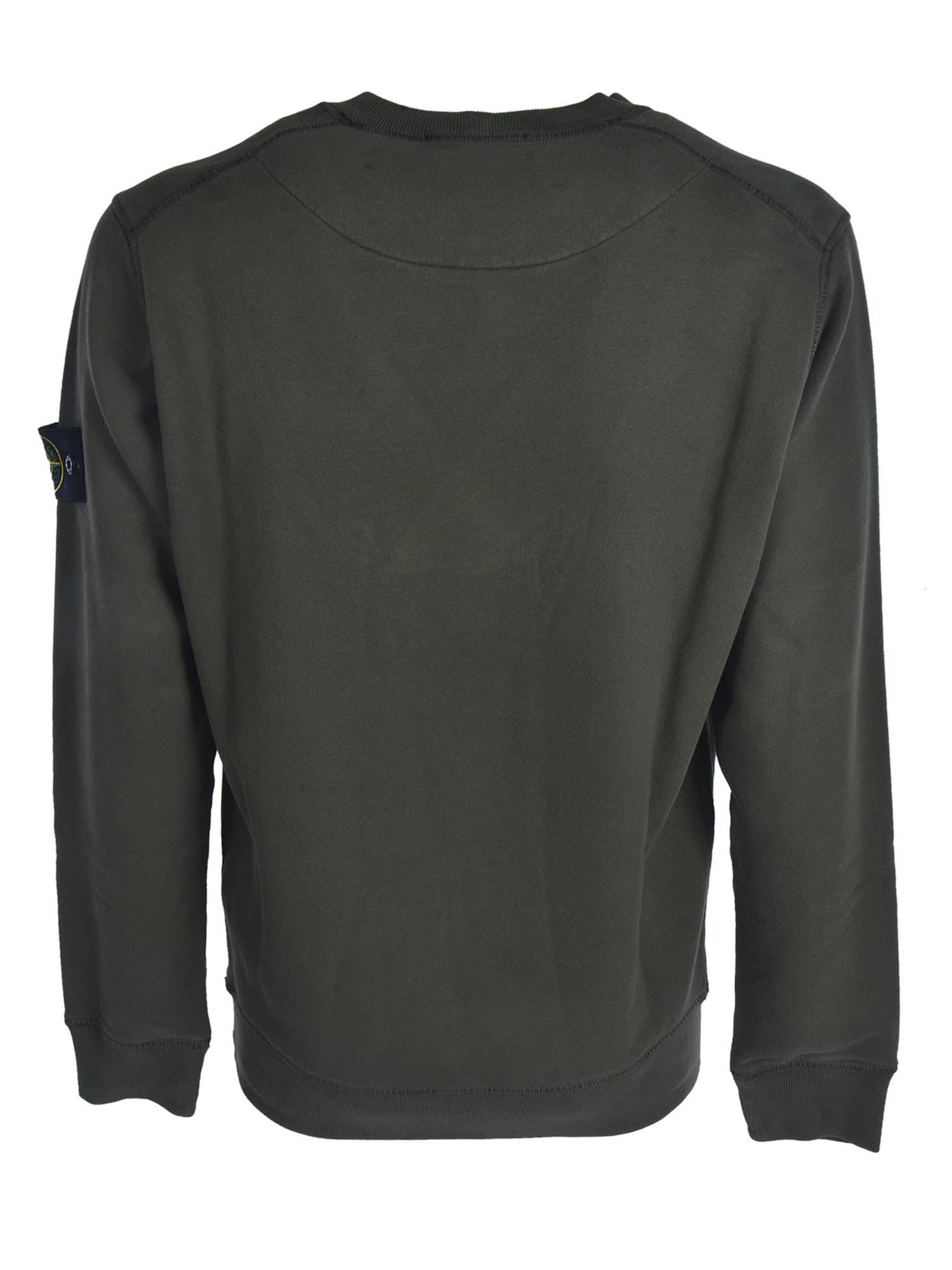 Stone Island Cotton Sweatshirt In Muschio