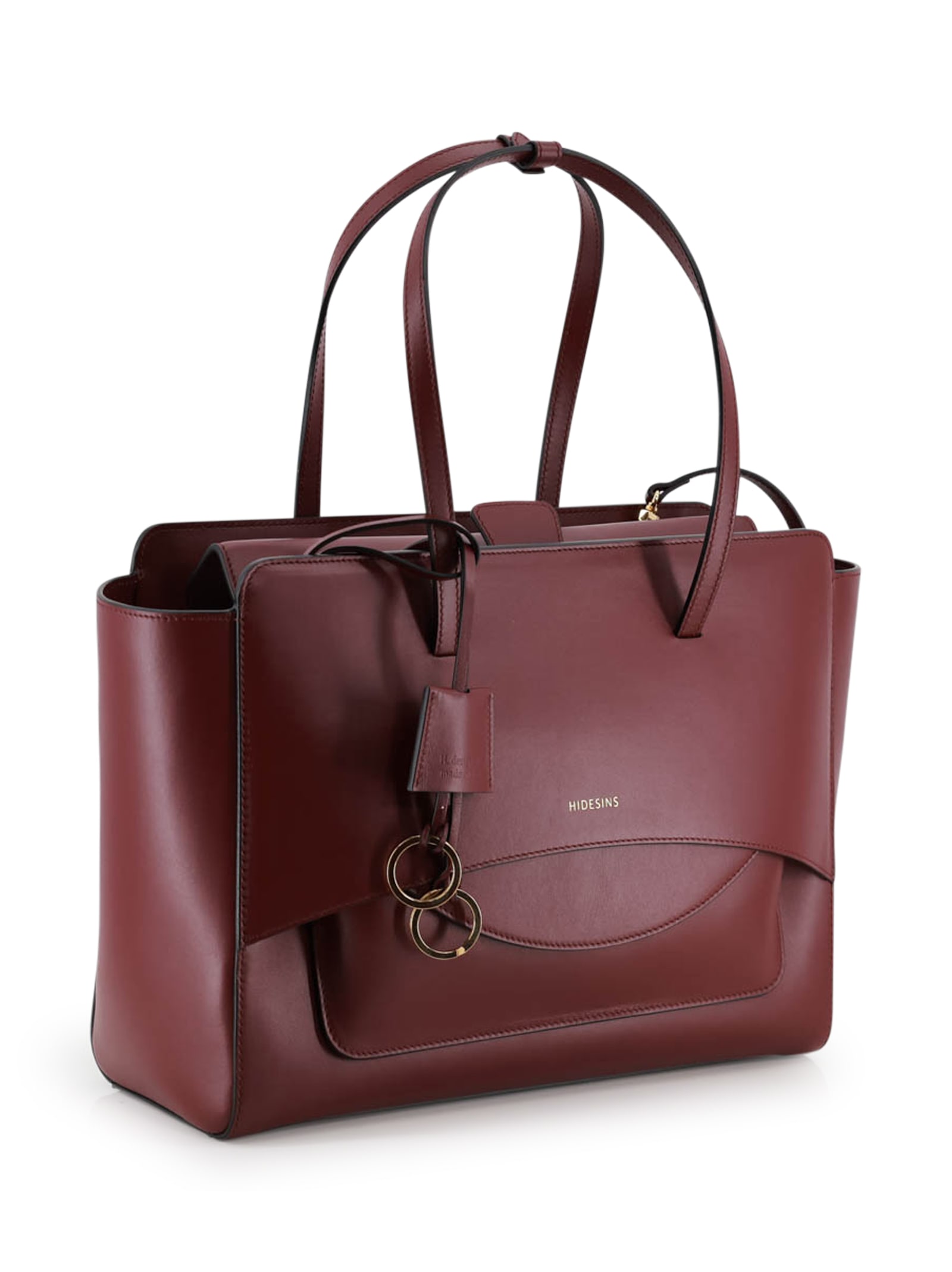 Hidesins Leather Bag In Burgundy