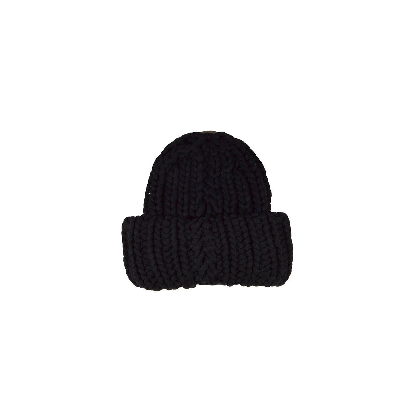 Shop Dsquared2 Logo-plaque Ribbed-knitted Beanie Hat In Nero