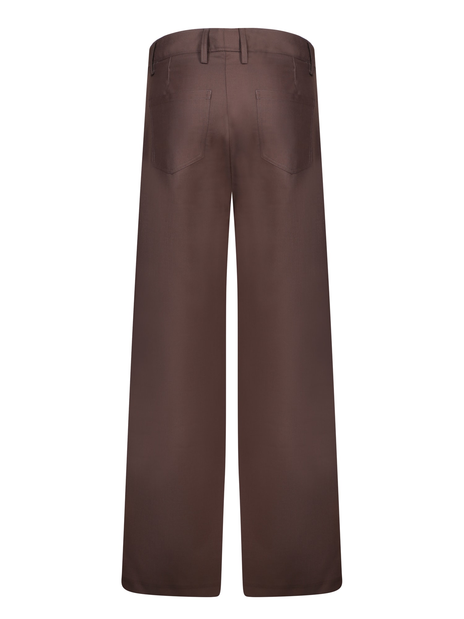 Shop Séfr Wide Jiro Brown Pants