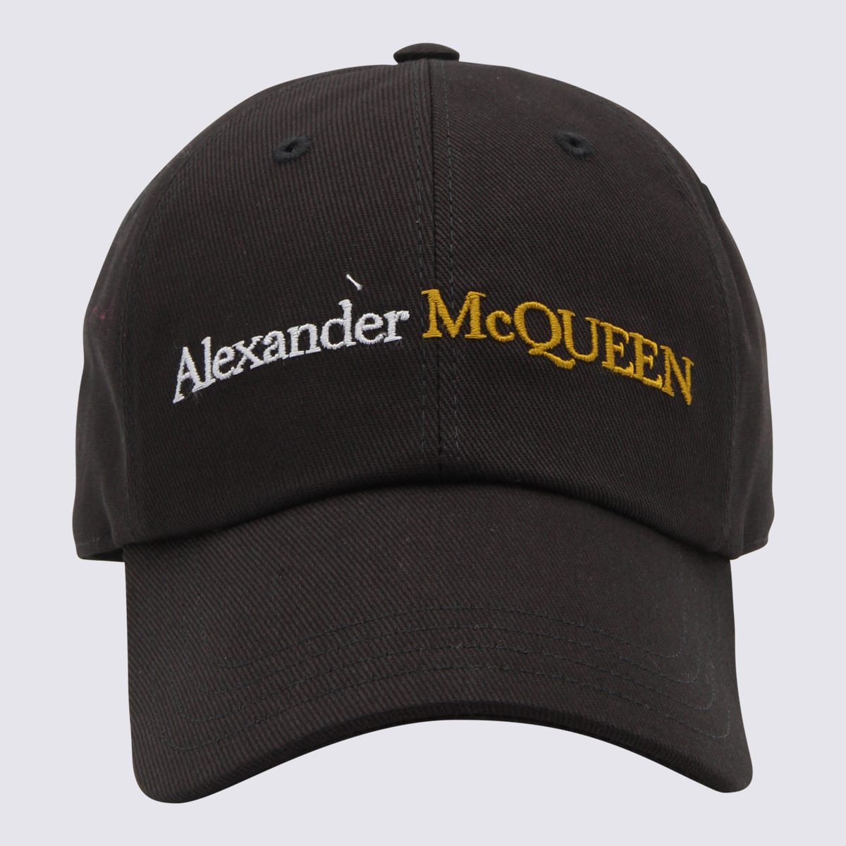 Shop Alexander Mcqueen Black Cotton Baseball Cap