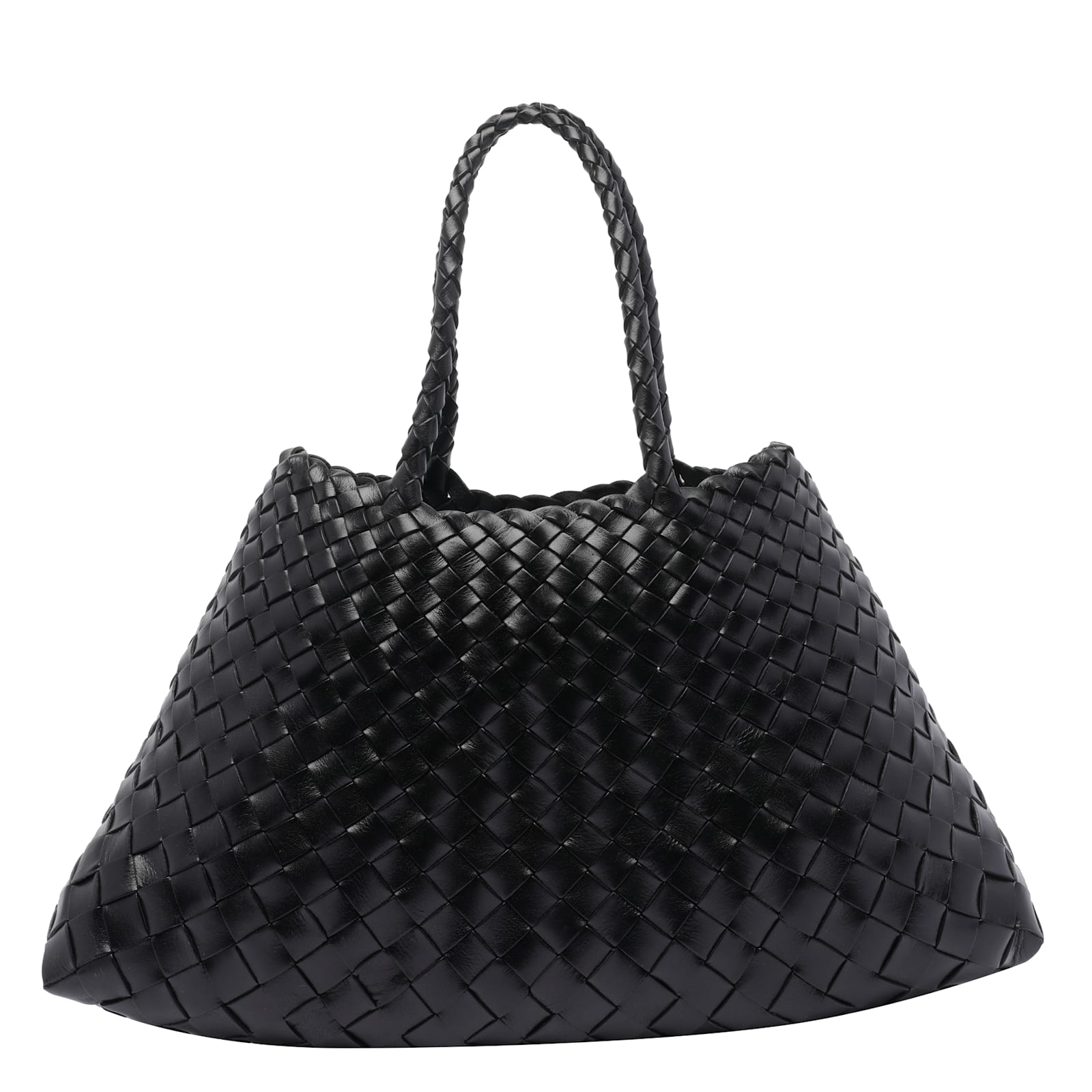 Dragon Diffusion Small Santa Croce Shoulder Bag In Black