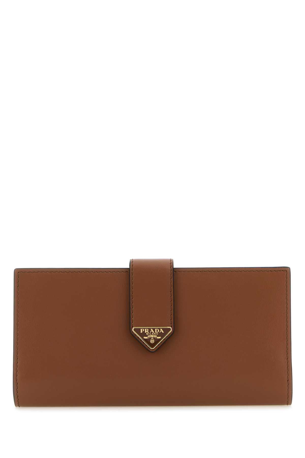 Prada Brown Leather Large Wallet