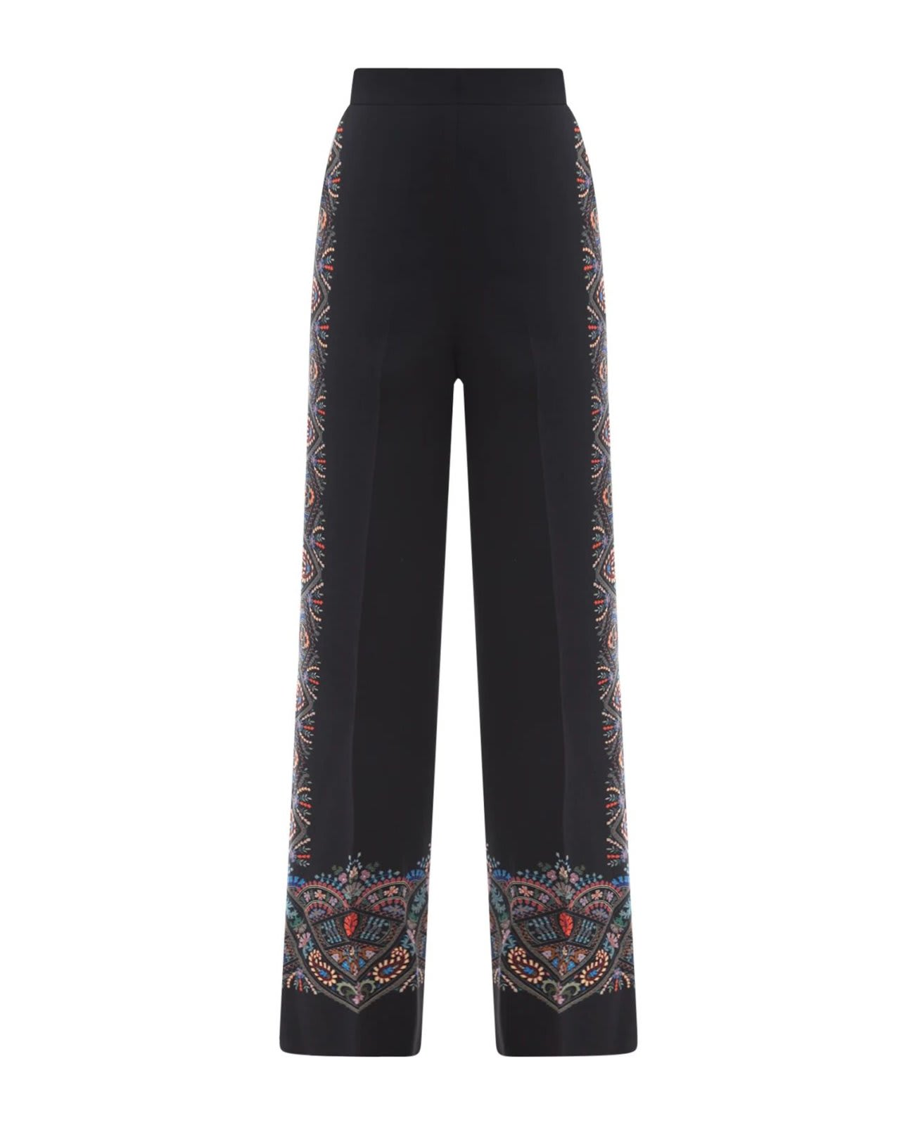 Floral Printed High Waist Palazzo Trousers