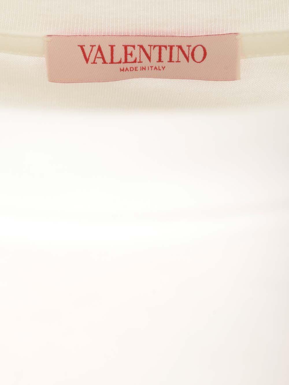 Shop Valentino T-shirt Short Sleeve In White