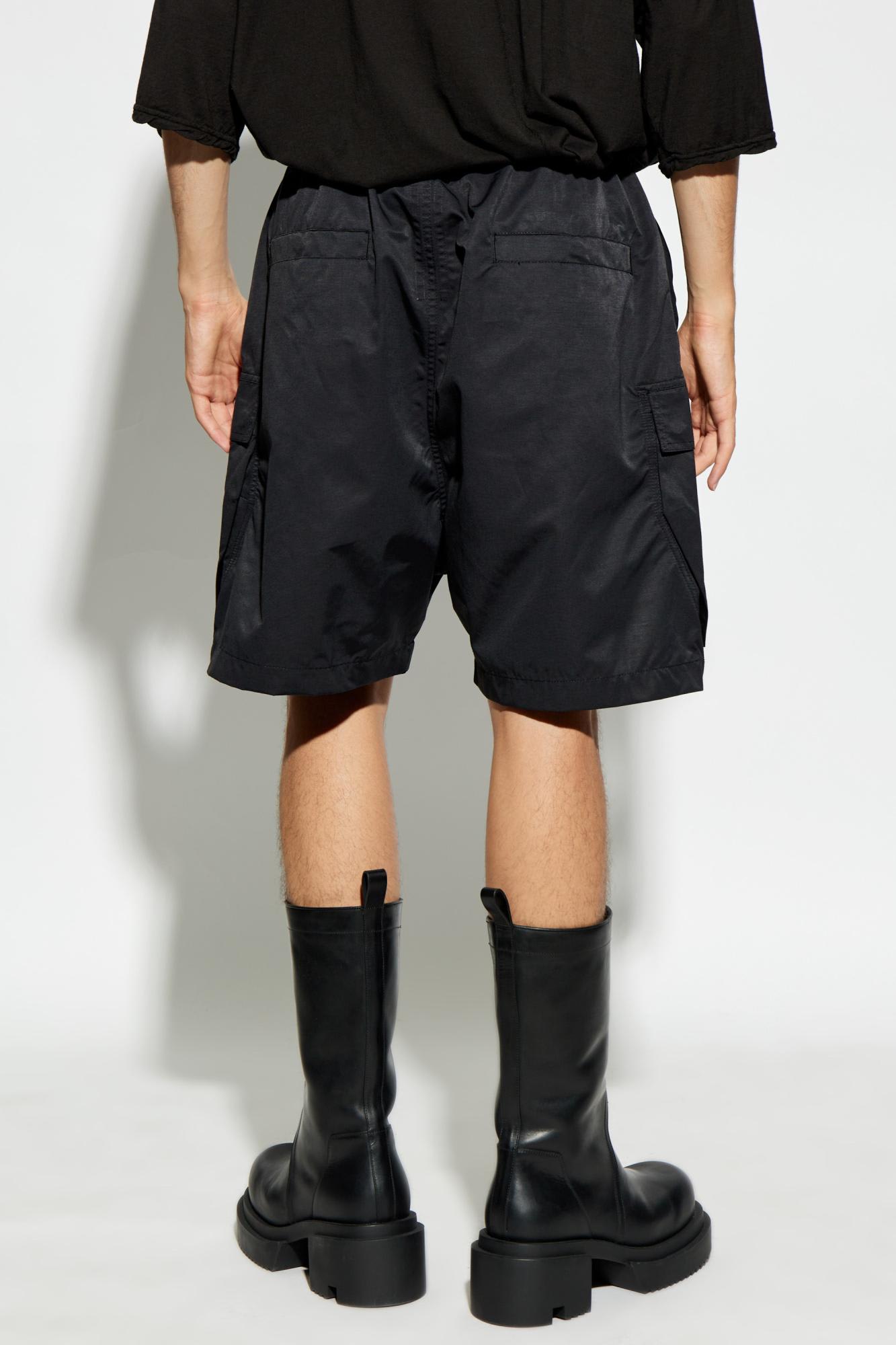 Shop Drkshdw Rick Owens  Shorts Cargobela In Nero