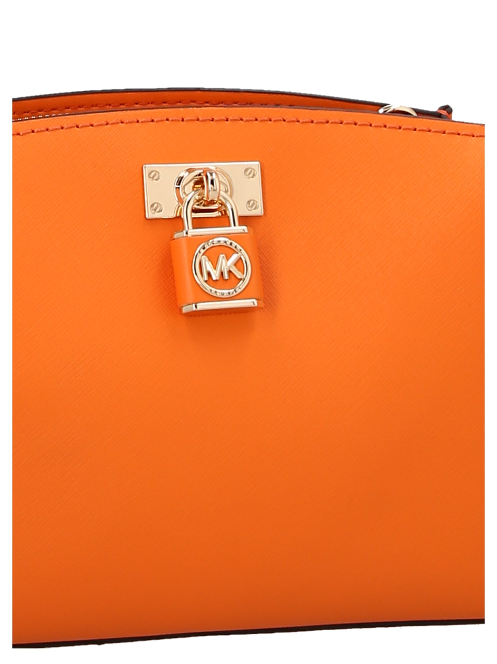 Michael Kors 18k Smooth Nappa Crossbody Bag In Orange