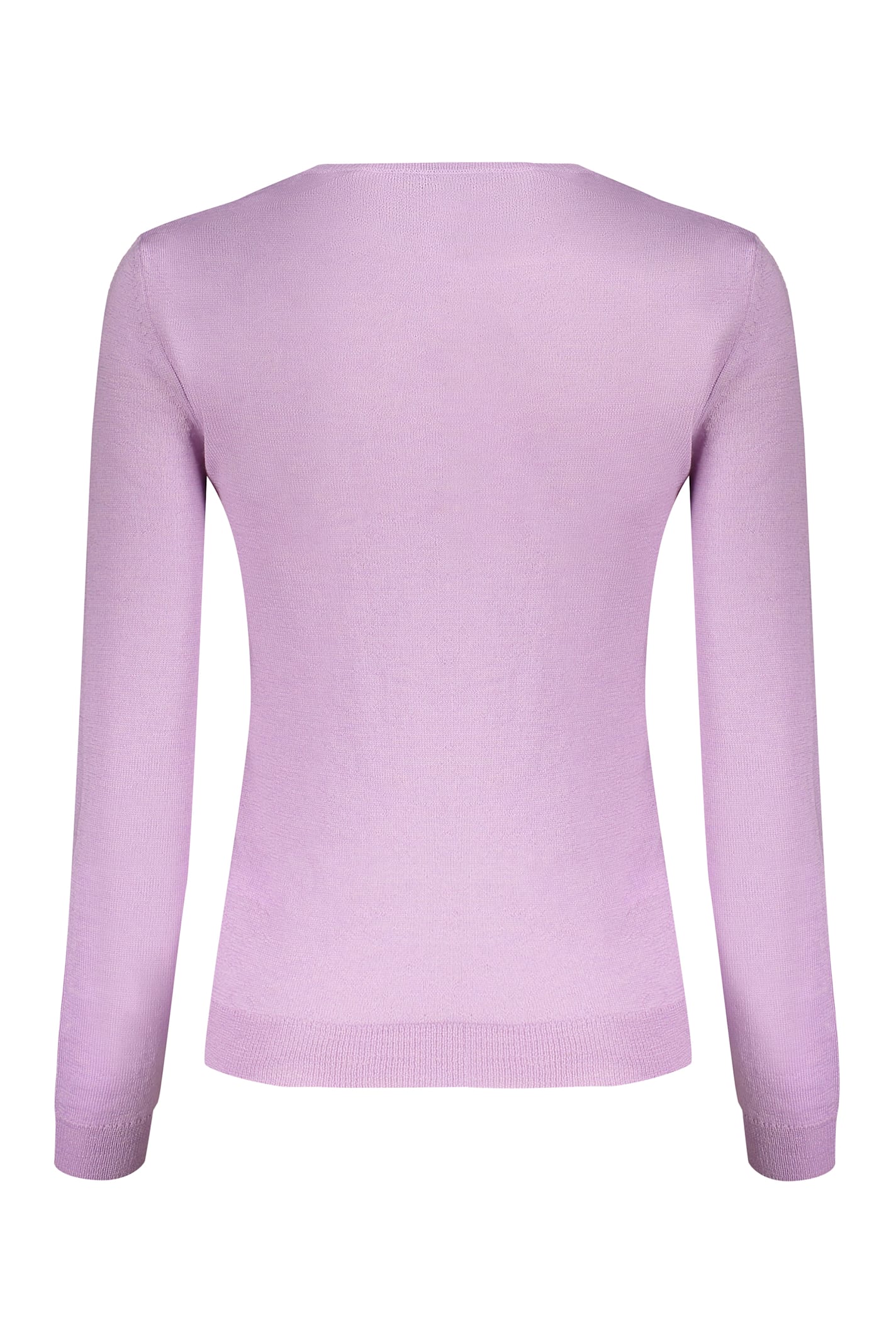 Valentino Long Sleeve Crew-neck Sweater In Pink