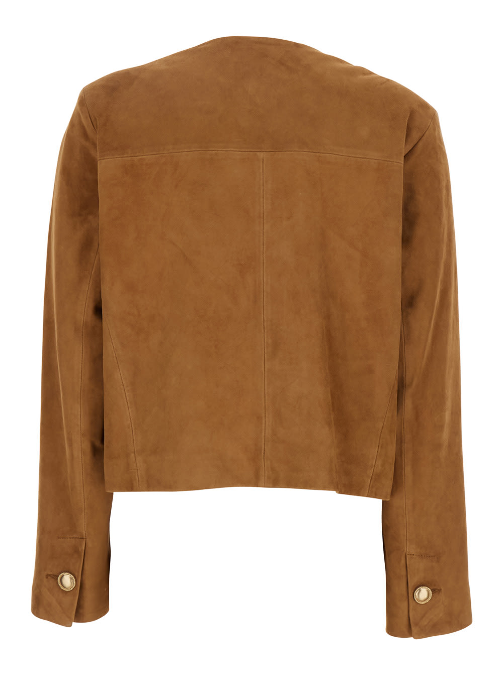 ARMA GAYA BROWN JACKET IN SUEDE WOMAN