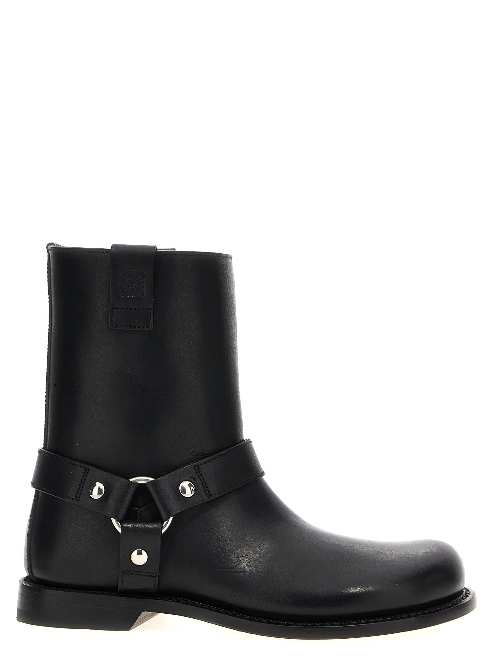 LOEWE CAMPO BIKER ANKLE BOOTS 