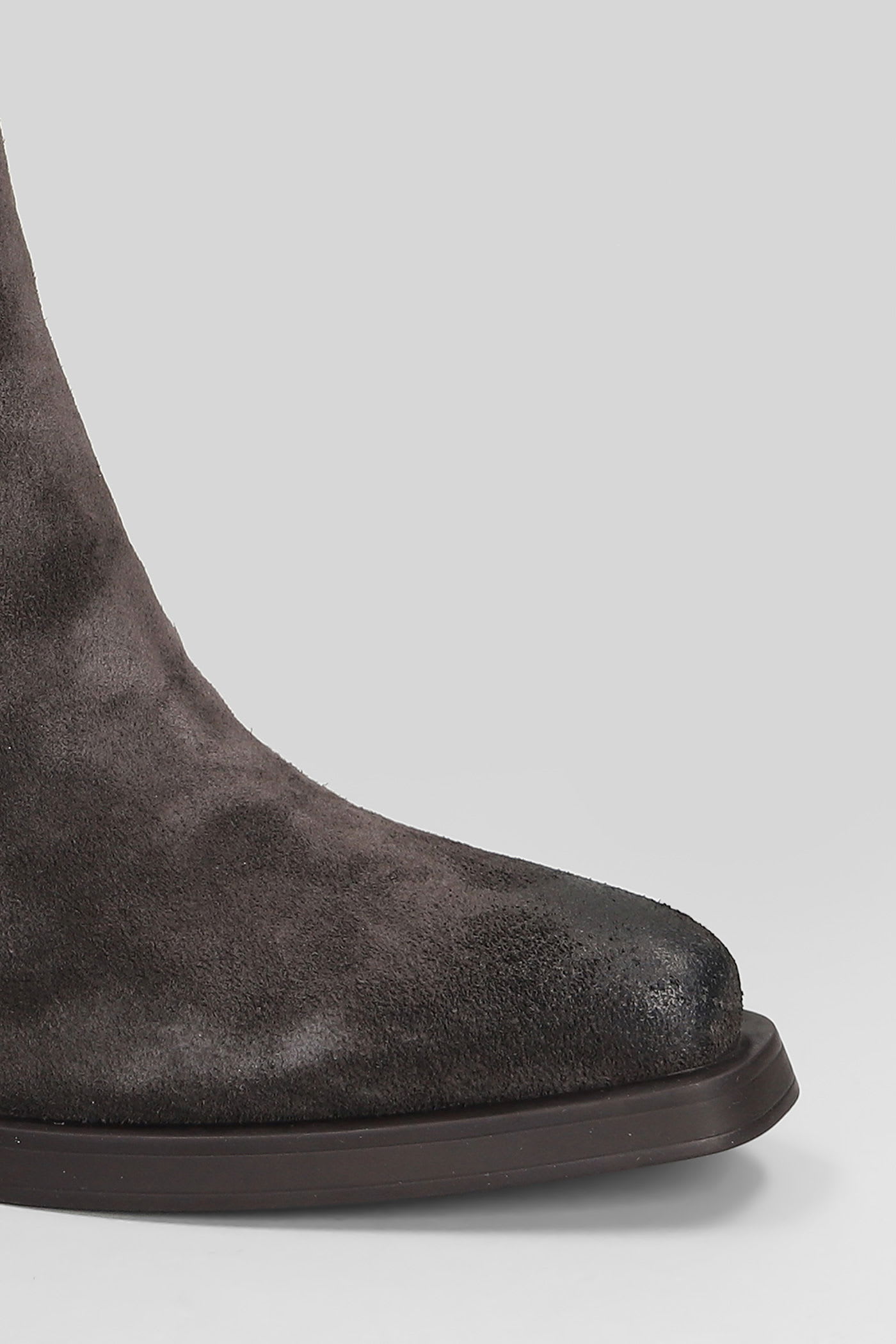 Ash Judy 03 Texan Ankle Boots In Brown Suede In Brown