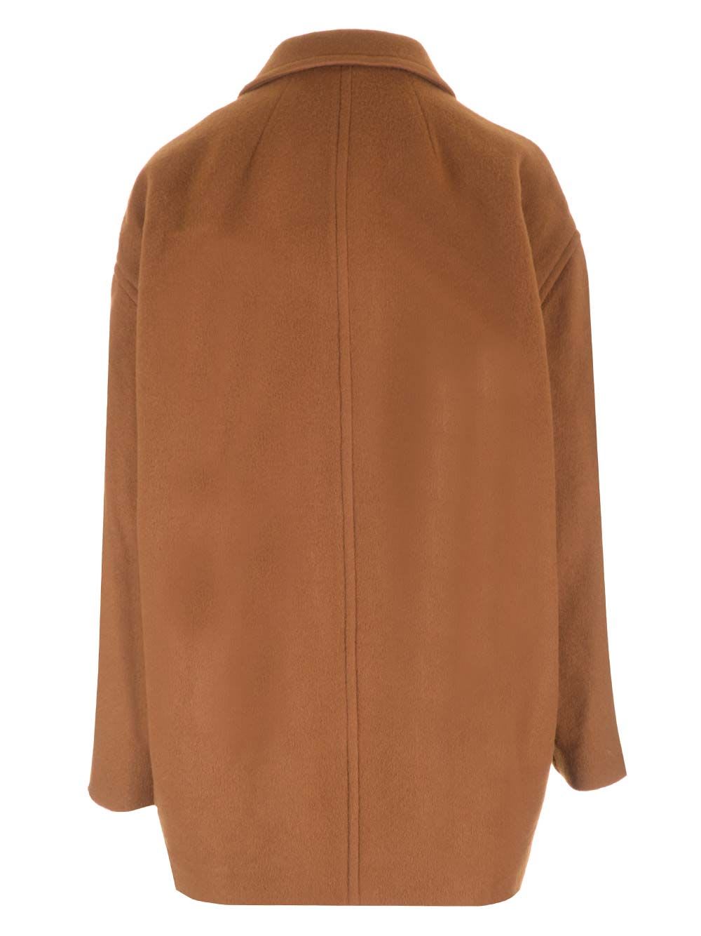 Shop Isabel Marant Evelyn Coat In Brown