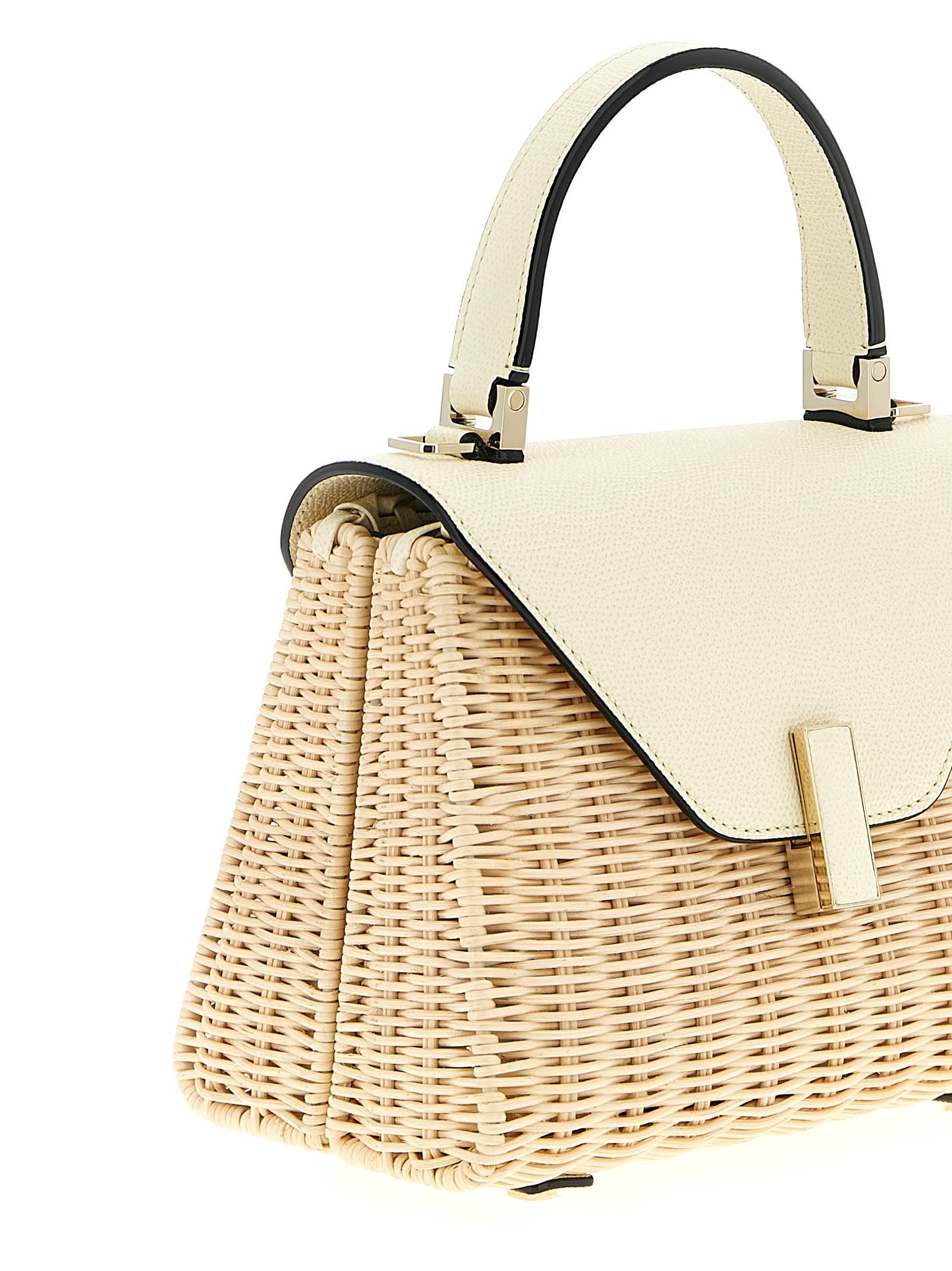 Valextra Iside Vimini Mini Handbag In Neutral