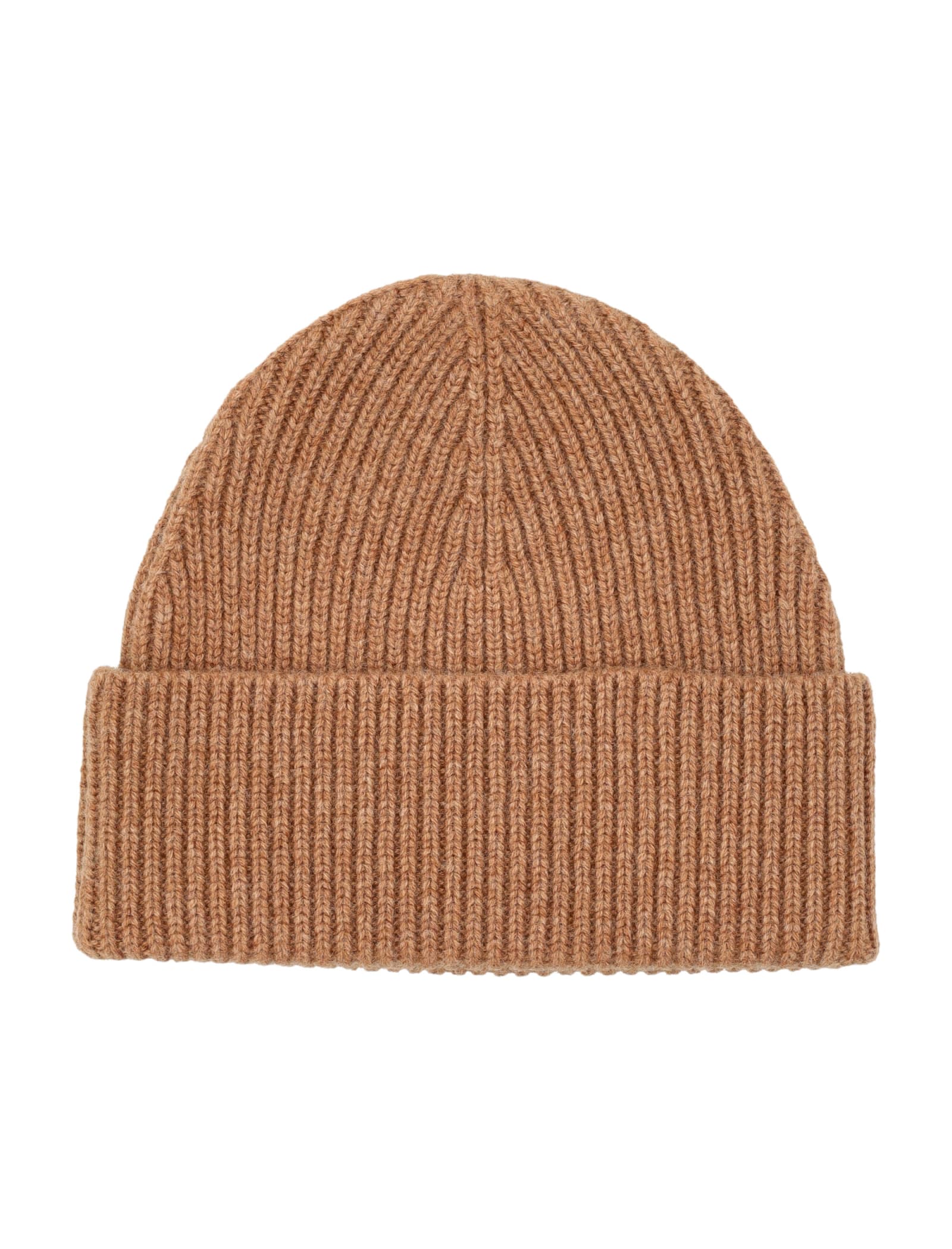 Carhartt Omens Gabe Logo-patch Wool And Cashmere-blend Beanie Hat Peanut In Peanut