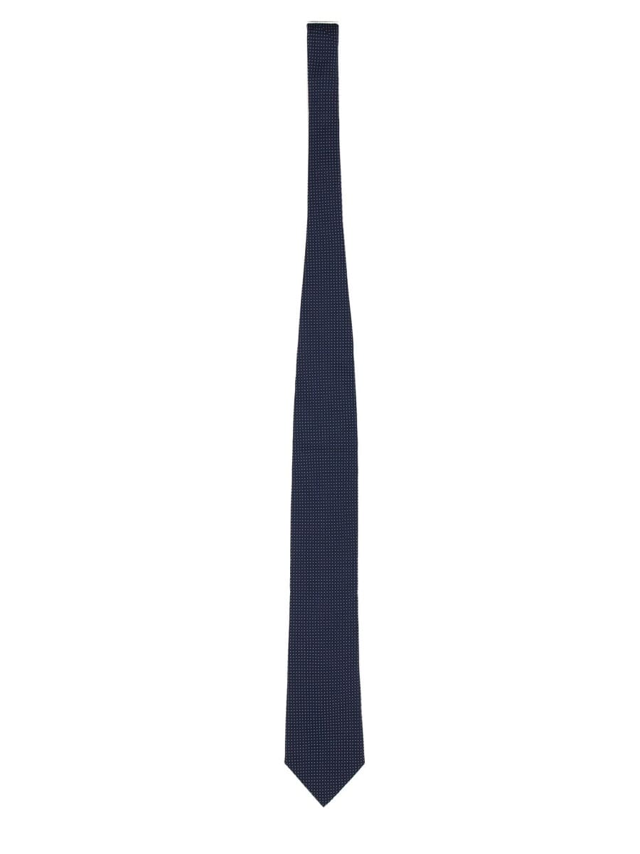 Zegna Men's Silk Tie In Blue