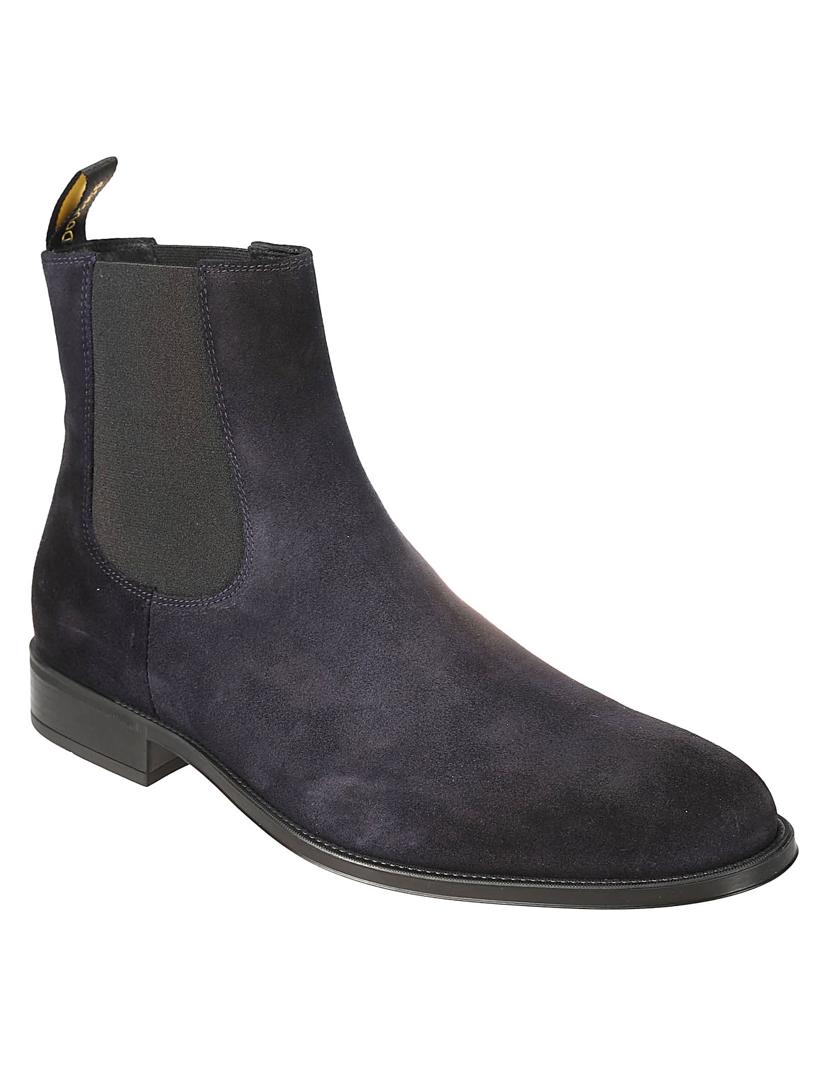 Shop Doucal's Point Chelsea Boots In Blu/fondo Nero