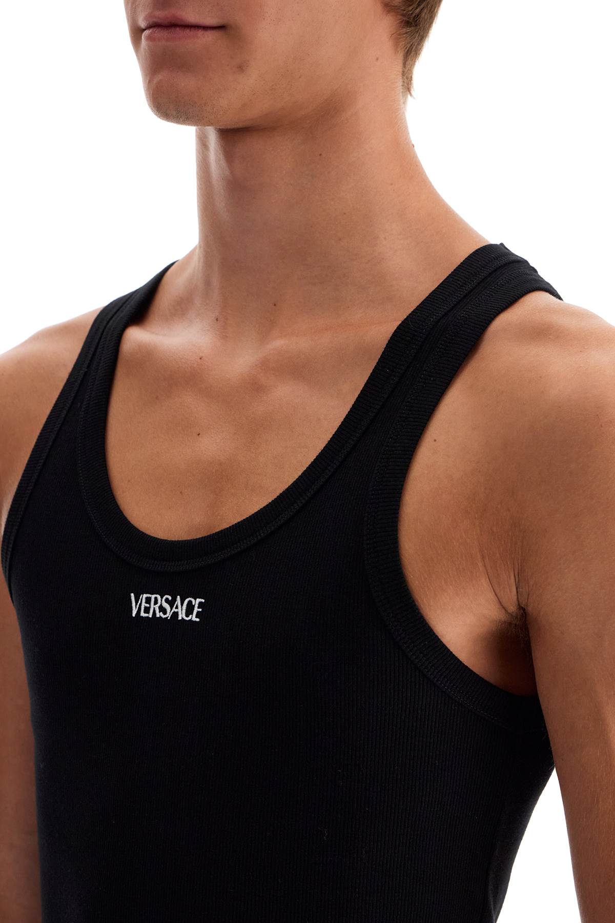 Versace Underwear Tank Top In Black