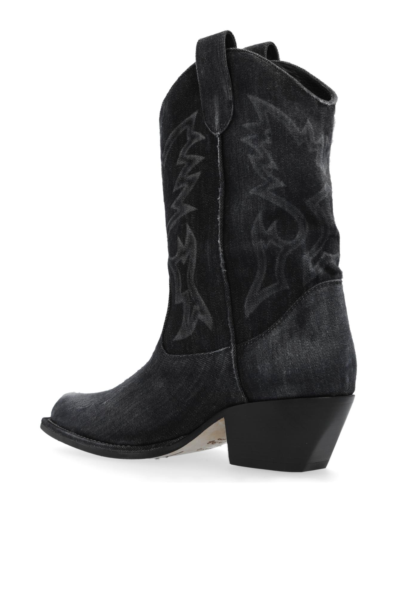 VIC MATIE DENIM COWBOY BOOTS