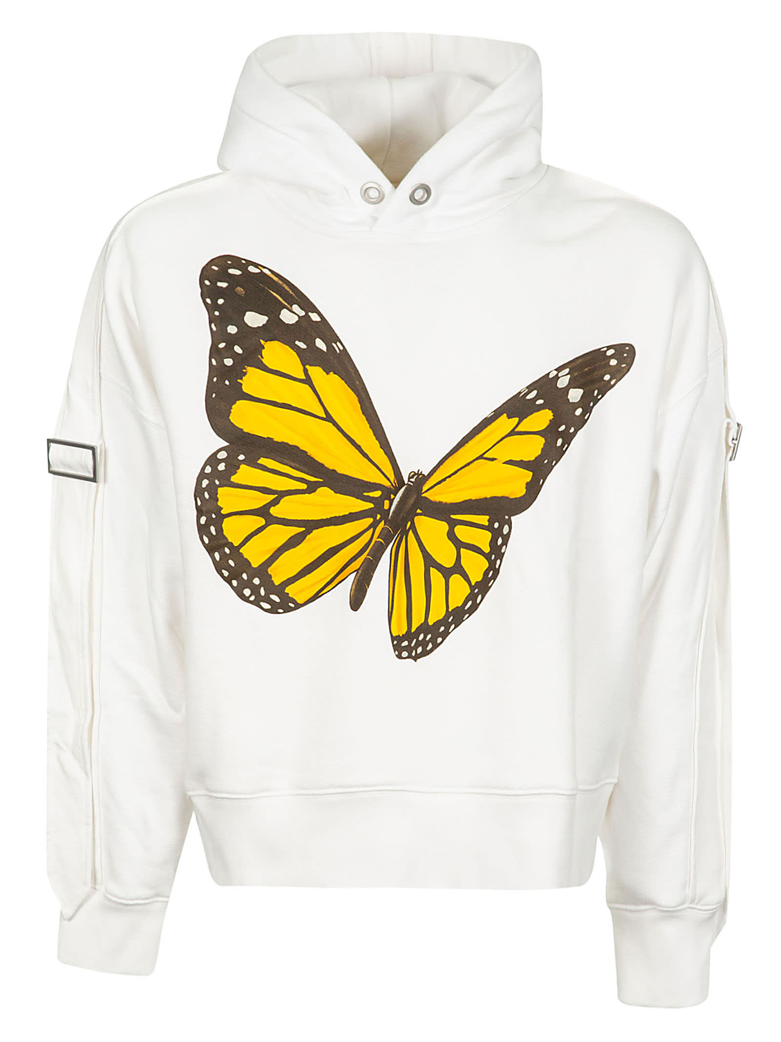 PALM ANGELS TAPE BUTTERFLY HOODIE,11245747