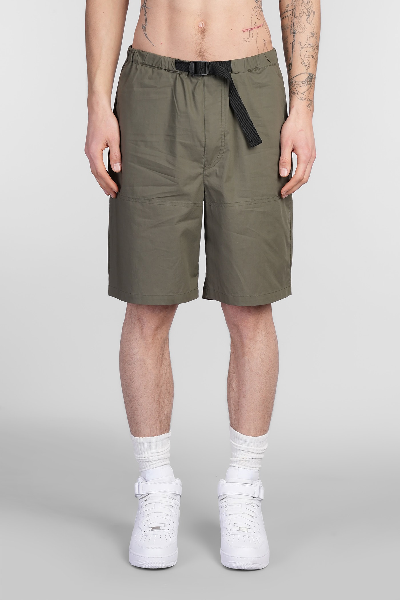 Shorts In Green Cotton