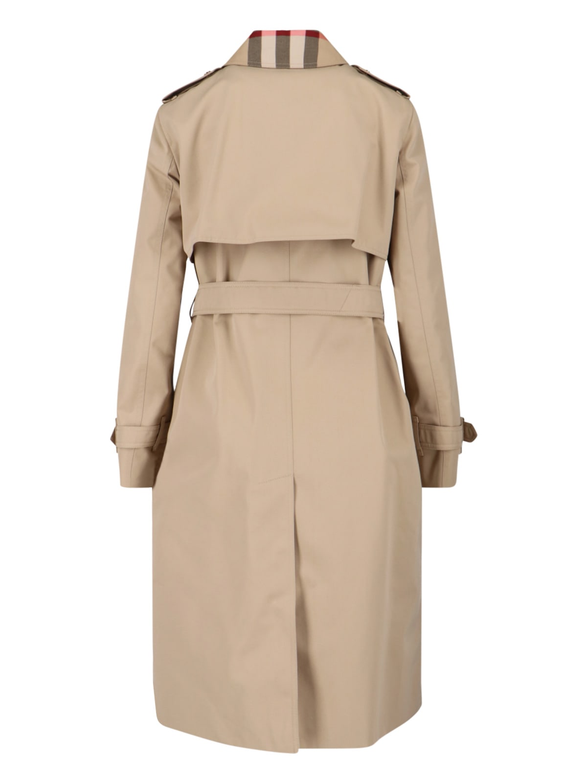Burberry Stylish Jacket With Belted Waist And Epaulettes In Brown