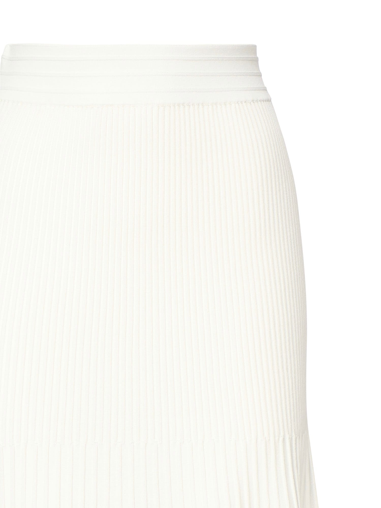 Pinko Pleated Midi Skirt In White