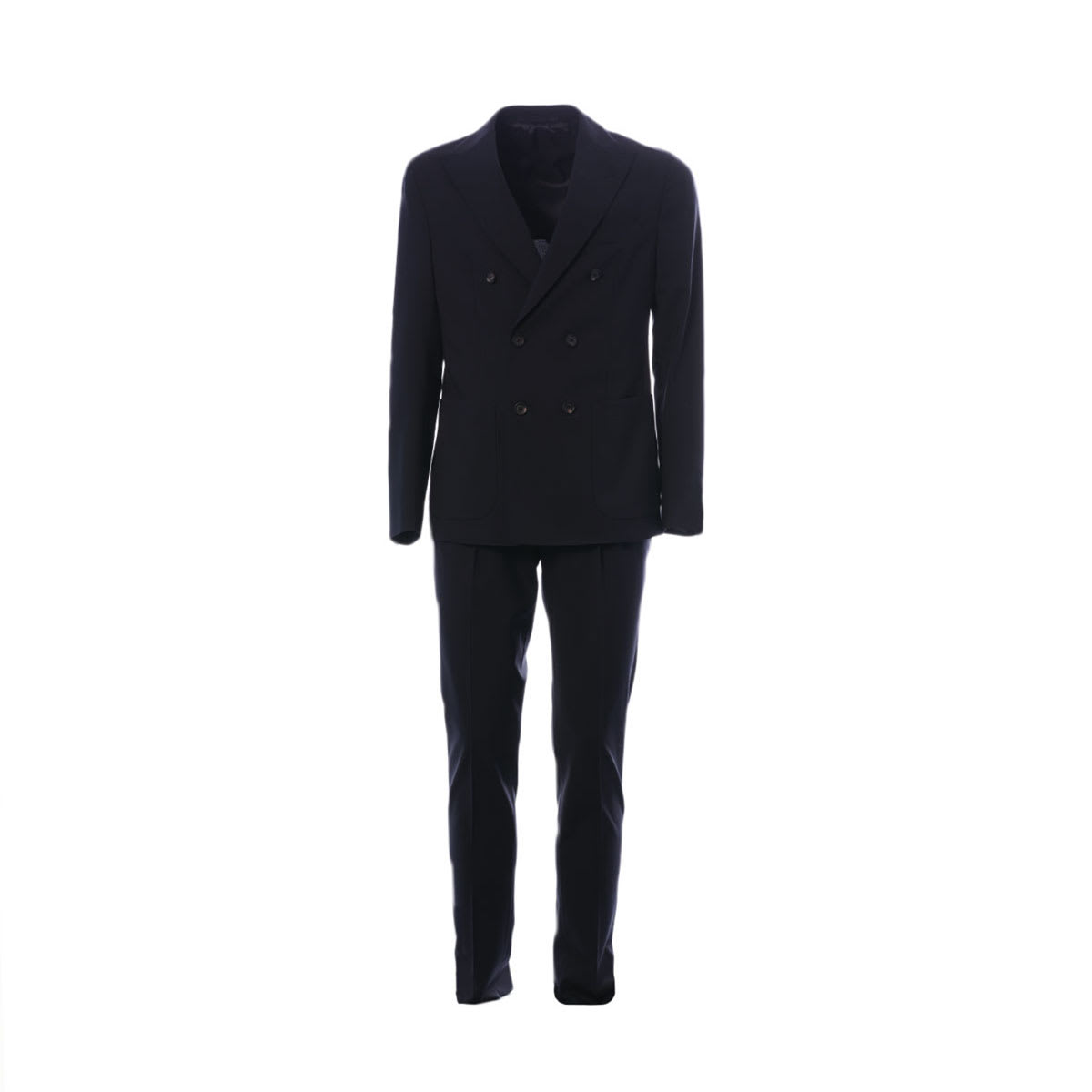 ELEVENTY DOUBLE-BREASTED PLAIN SUIT,C70ABUA07 BT CRN TES.11